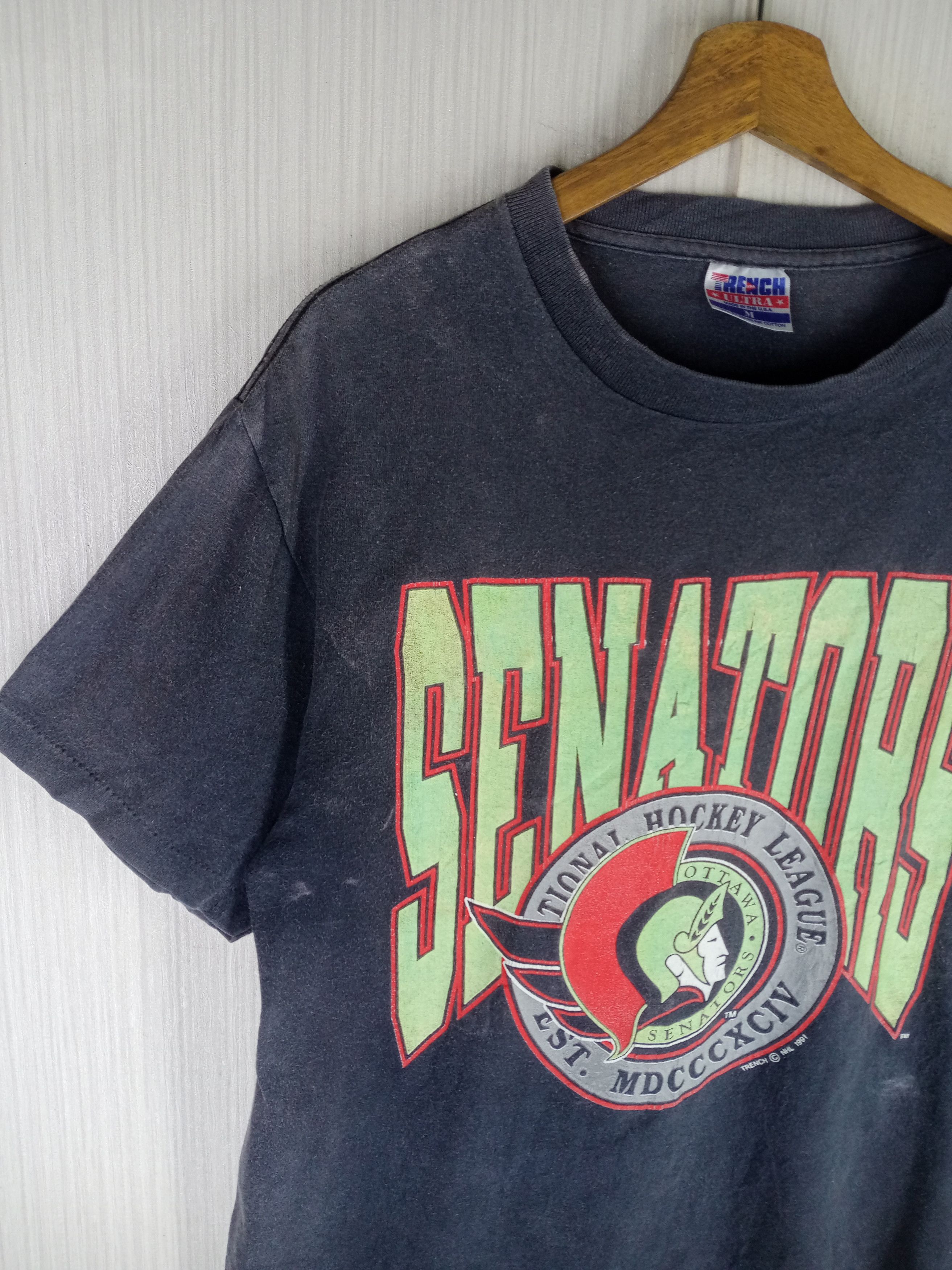 NHL Vintage 1991 NHL Senators Ottawa Big Logo Tee Size US M / EU 48-50 / 2 - 4 Thumbnail