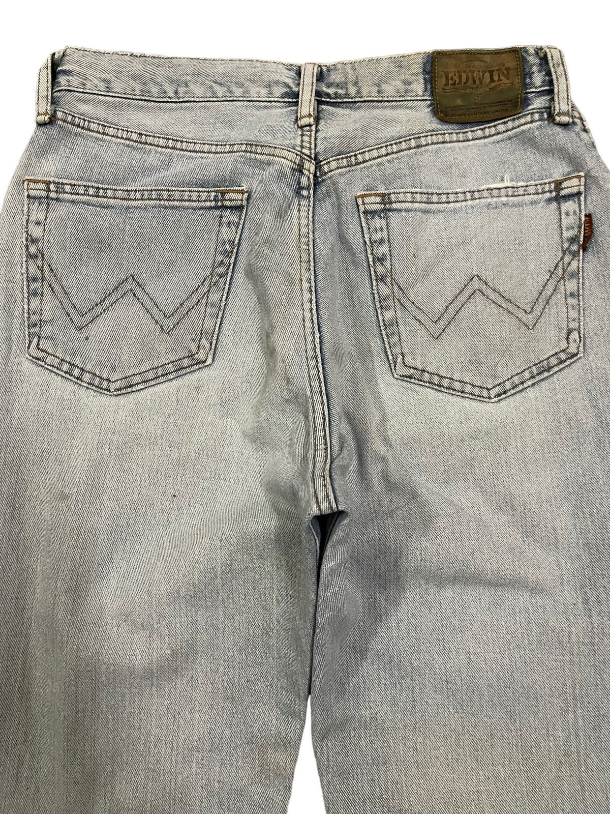 Edwin Vintage Edwin Classic Blue Wash Distress Baggy Jeans Size US 29 - 3 Thumbnail