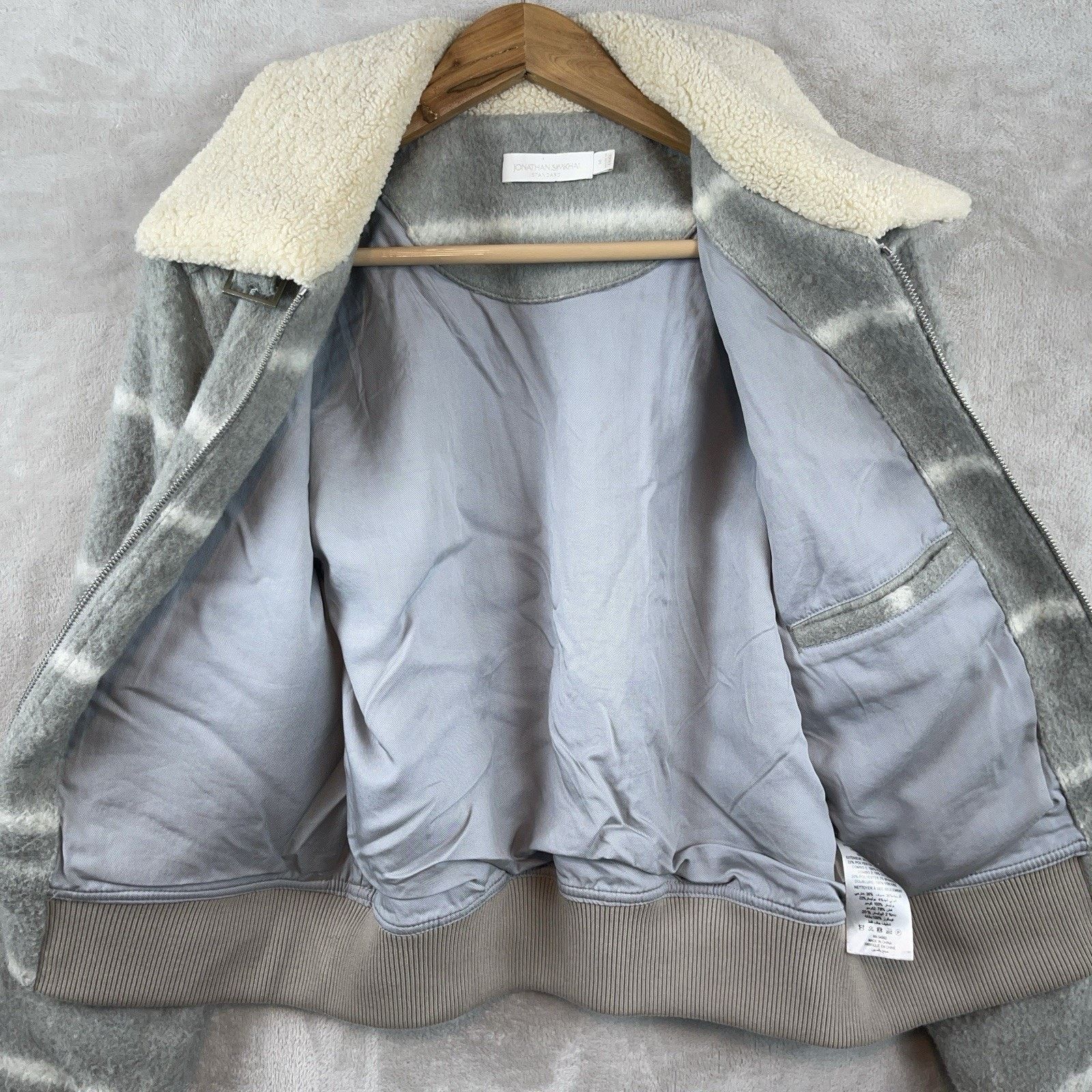 Jonathan Simkhai Jonathan Simkhai Standard Carlyle Brushed Wool Bomber Medium Size M / US 6-8 / IT 42-44 - 7 Thumbnail
