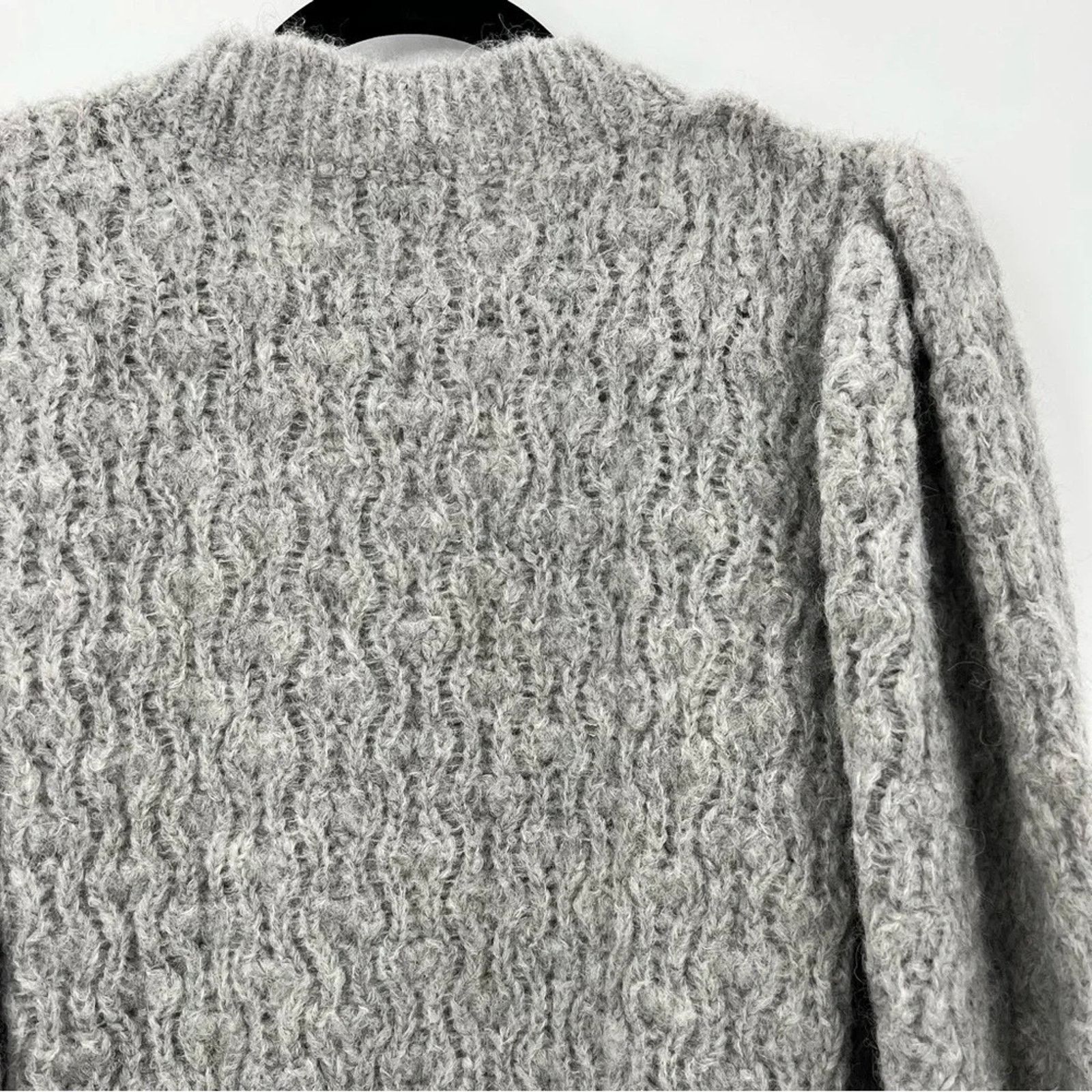 Designer New St.Roche Ivy Sweater Superfine Alpaca Pullover Grey L Size L / US 10 / IT 46 - 15 Thumbnail
