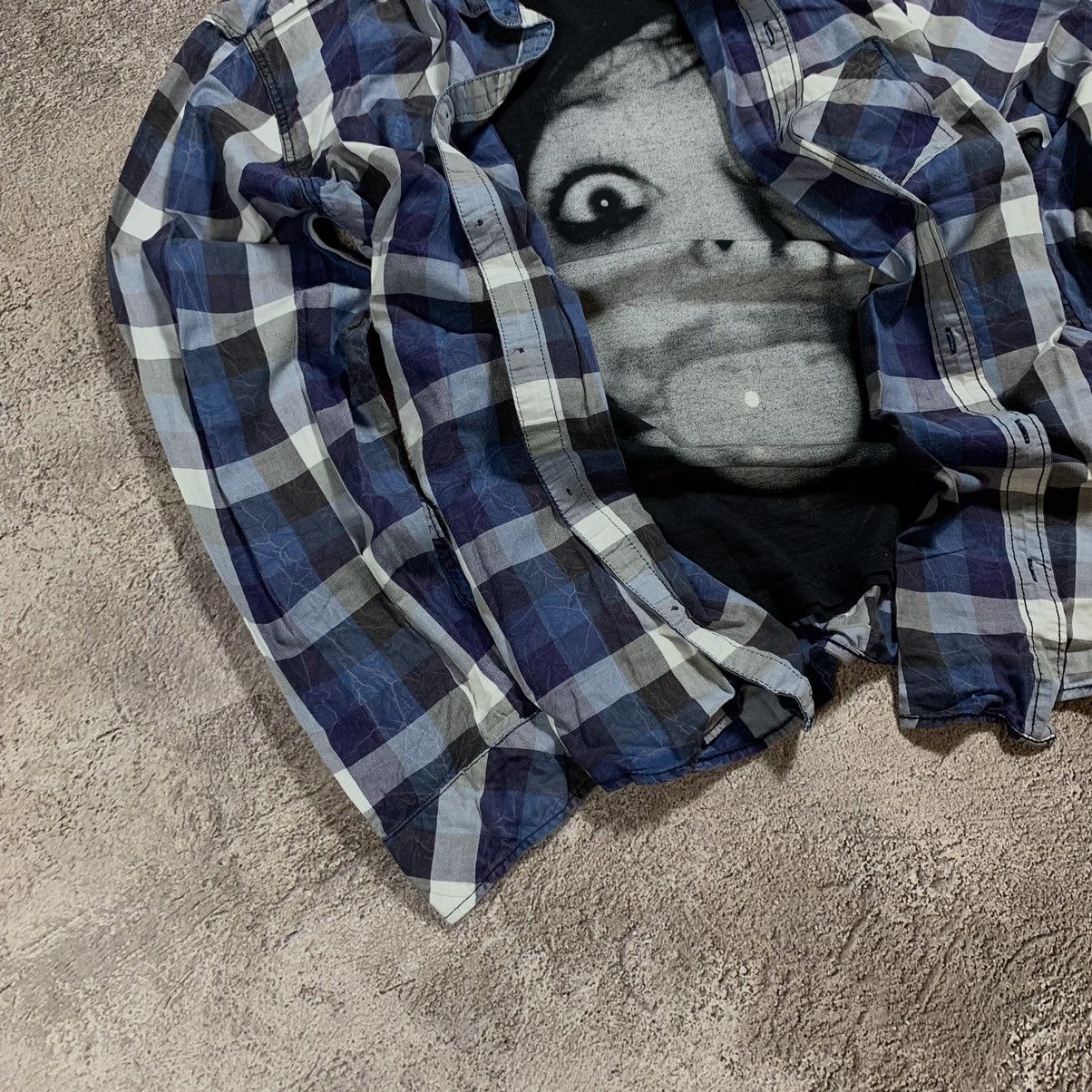 Vintage Vintage 90s Grunge Graphic Plaid Shirt Oversized Faded XXL Size US XXL / EU 58 / 5 - 3 Thumbnail