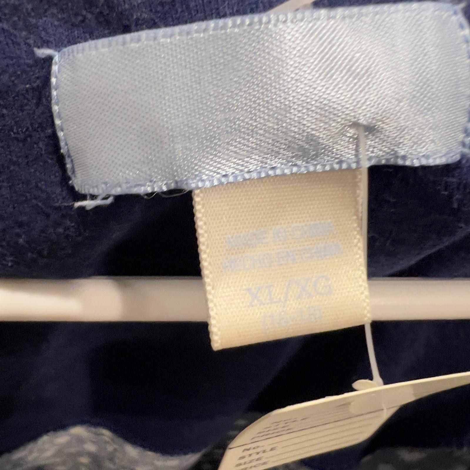 Unknown London Women's Navy Blue Sleeveless Chemise Nightgown with Lace Size ONE SIZE - 3 Thumbnail
