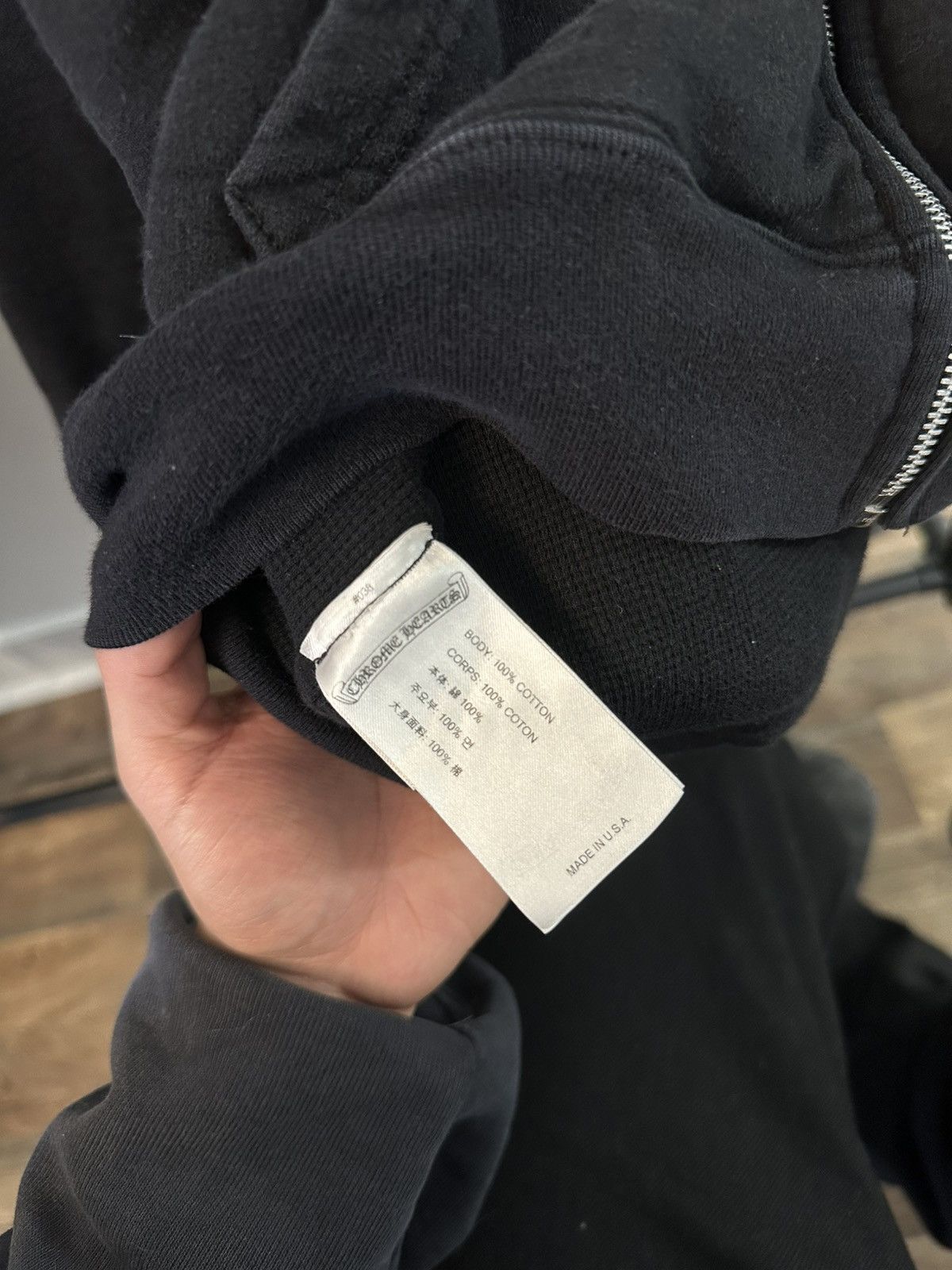 Chrome Hearts Vintage Chrome Hearts Thermal Zip Up Size US M / EU 48-50 / 2 - 6 Thumbnail