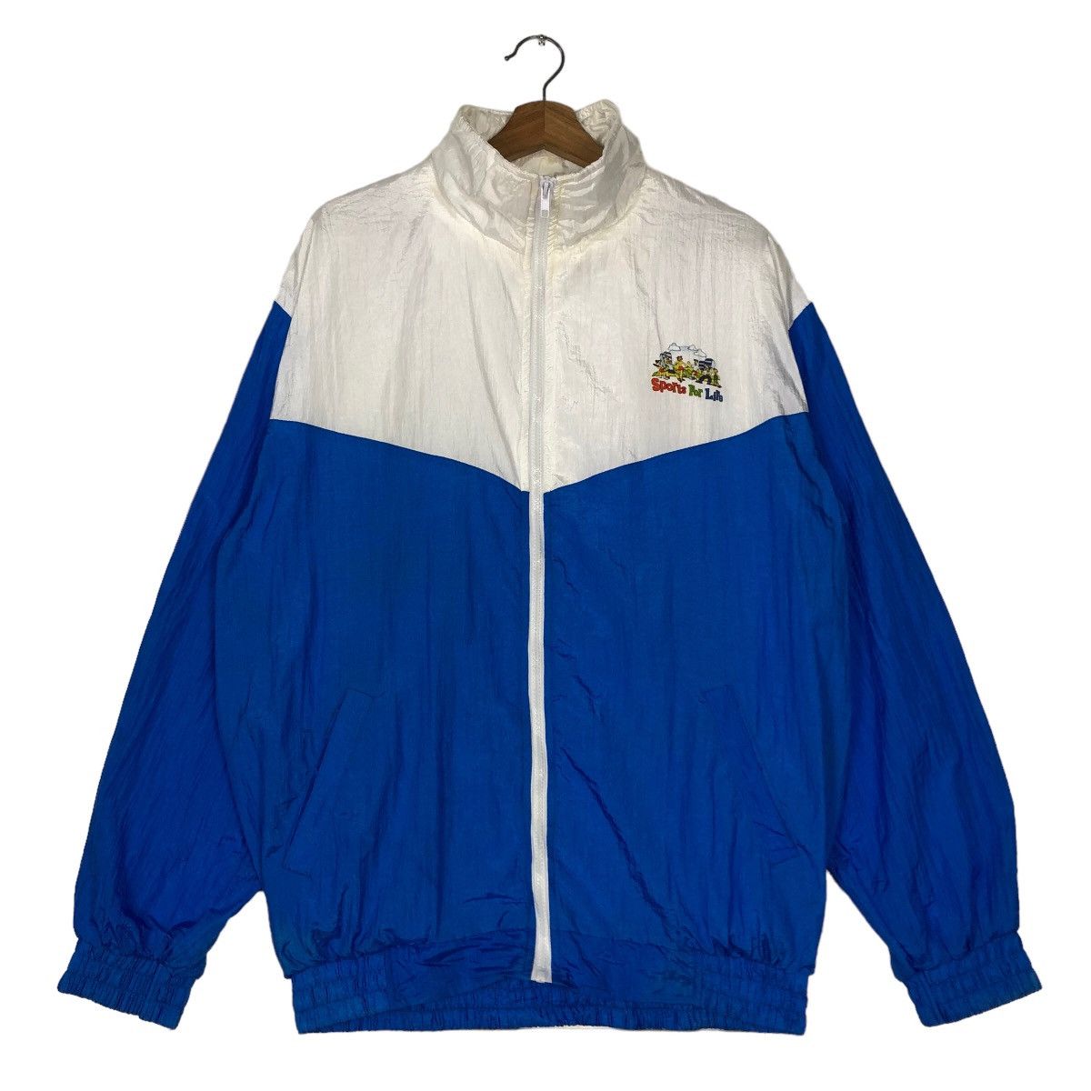 Cartoon Network 🔥90’s Vintage Nylon Bomber Jacket Sports For Life Big Logo Size US XL / EU 56 / 4 - 1 Thumbnail