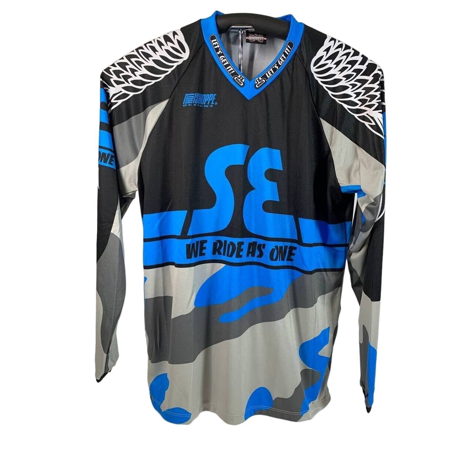image of Se Bikes Jersey Bmx Retro Racing Ripper XL Bs-M1121-B014 in Blue, Men's
