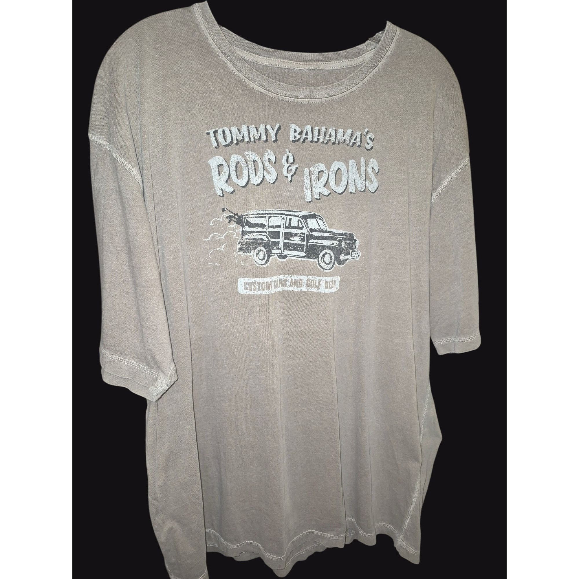 Tommy Bahama Tommy Bahama Beige Rods & Irons Graphic T-Shirt Large Size US L / EU 52-54 / 3 - 1 Thumbnail