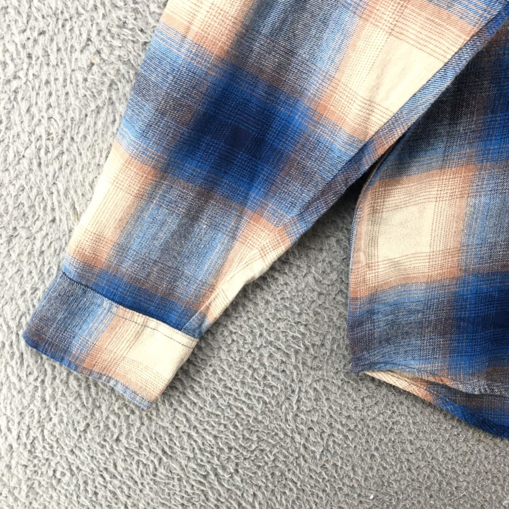 Vintage Nike AZ Arizona Button-Up Long Sleeve Shirt Mens M Blue Plaid Collar Pocket Cotton Shirt Size US M / EU 48-50 / 2 - 6 Thumbnail