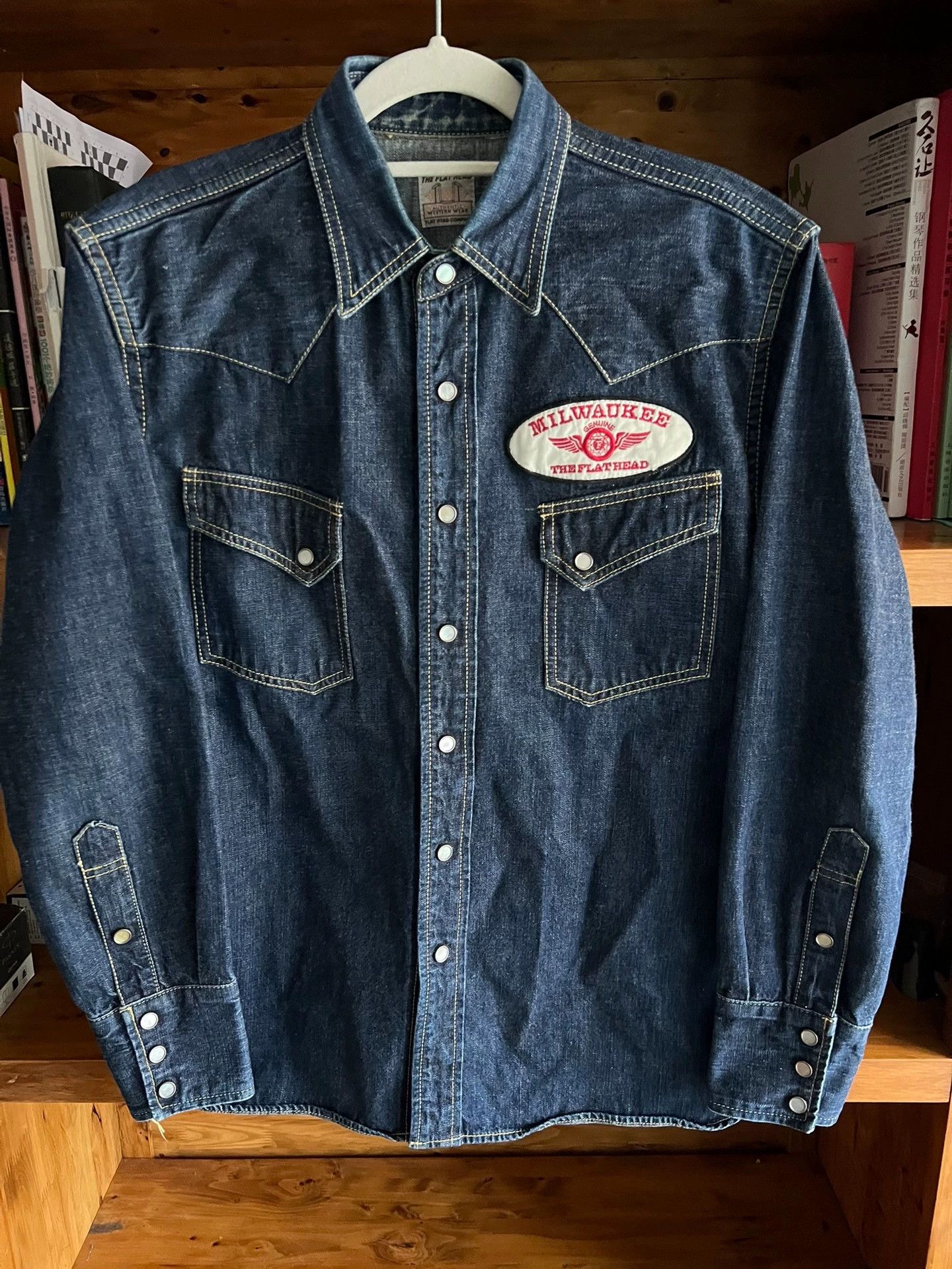The Flat Head Flat Head Rare Selvedge JPN Western Shirt Heavyweight Print Size US S / EU 44-46 / 1 - 4 Thumbnail