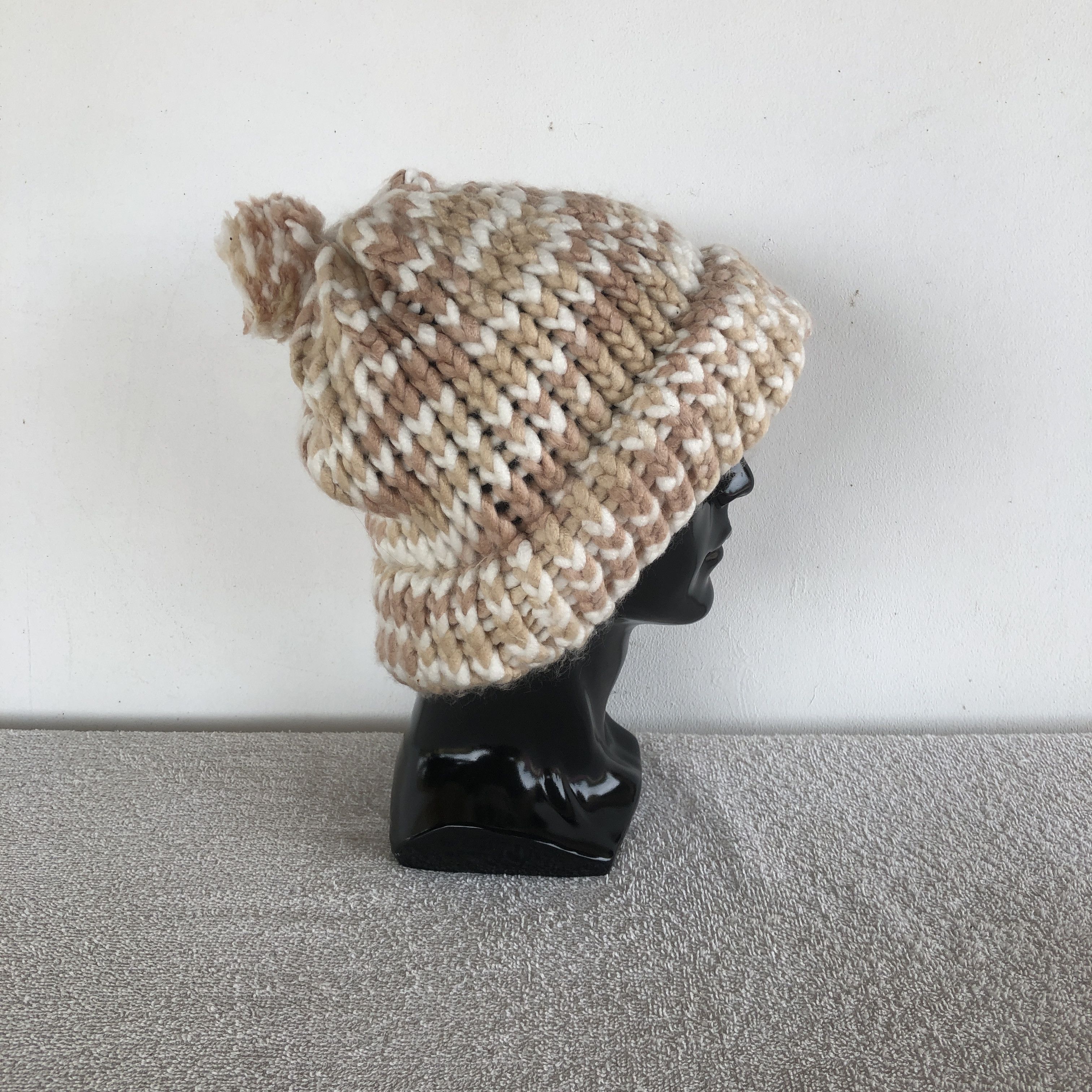 Japanese Brand Vintage Knitted Beanie Unknown Snow Caps Japanese Hats Size ONE SIZE - 3 Thumbnail