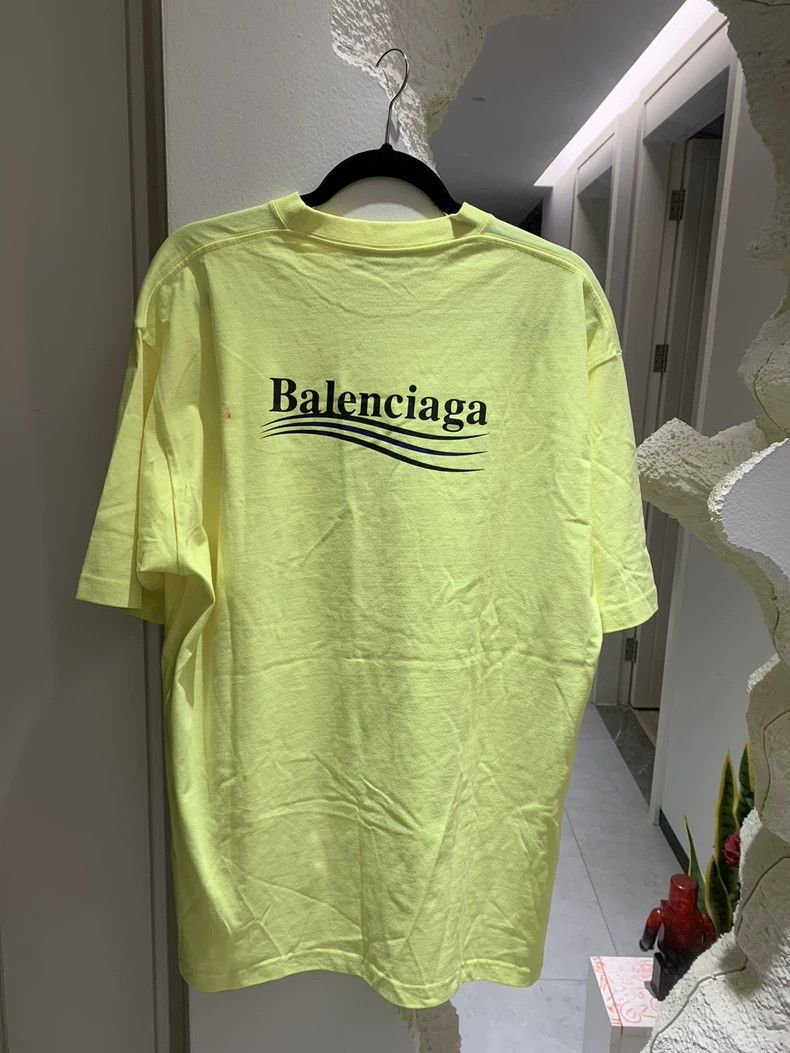 Balenciaga Balenciaga Neon Yellow Coca-Cola Short Sleeve Size S Size US S / EU 44-46 / 1 - 4 Thumbnail