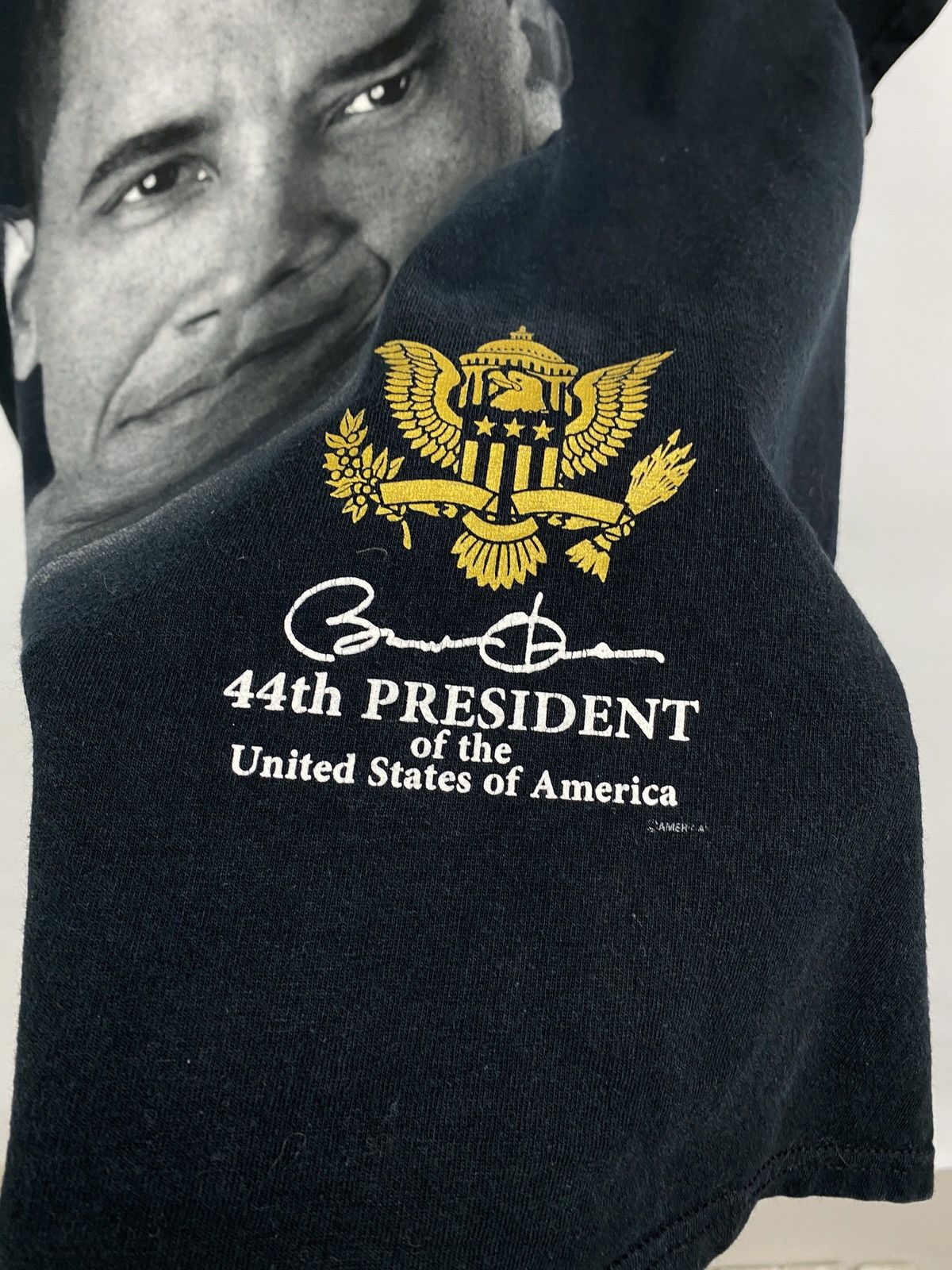 Band Tees × Rap Tees × Vintage 🇺🇸 Vintage 90s Barack Obama Rap T-Shirt tu pac Wu tang rare Size US M / EU 48-50 / 2 - 6 Thumbnail