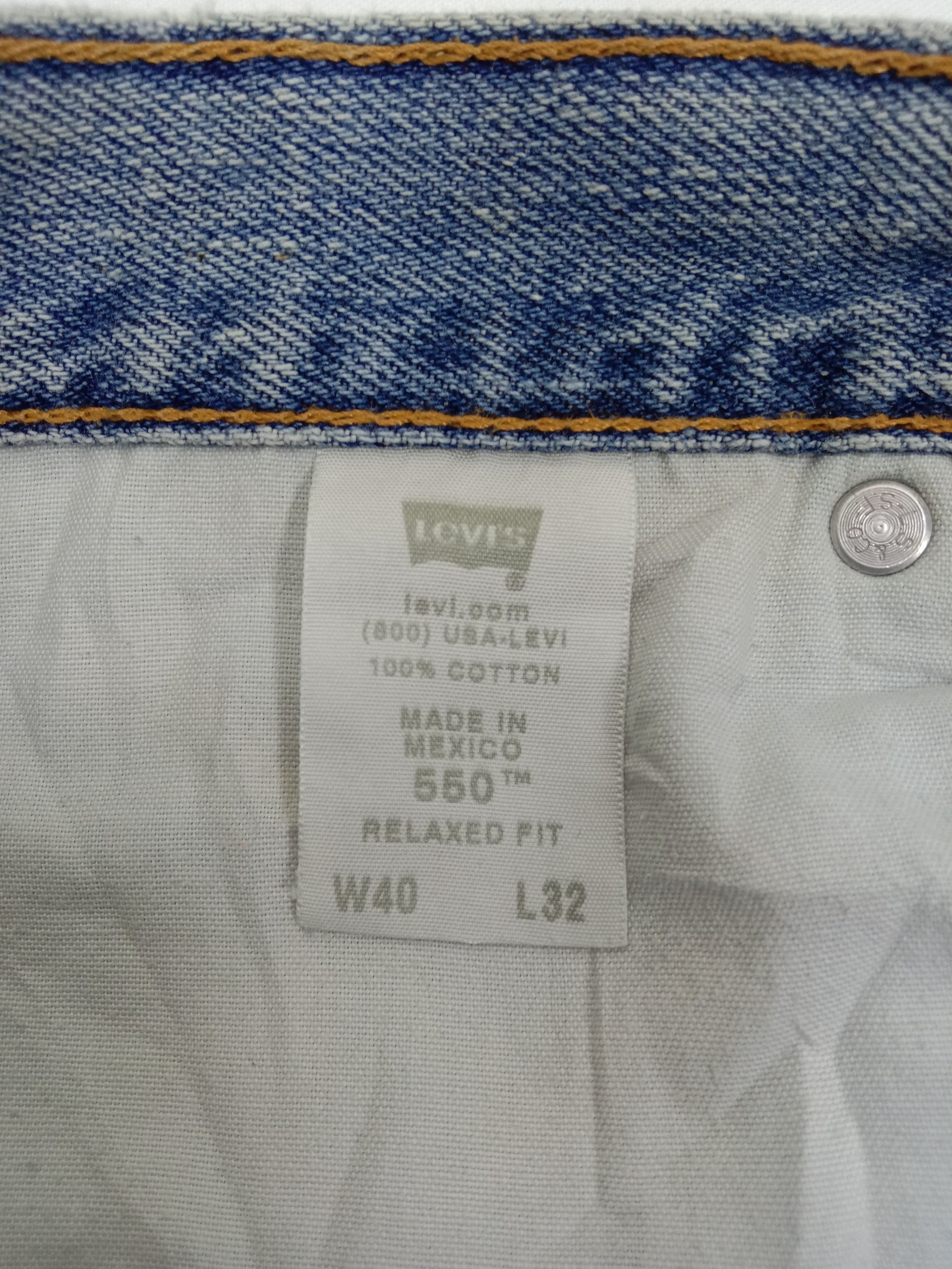 Levi's × Levi's Vintage Clothing Vintage Levi's 550 Jeans Dirty Wash Distressed Denim Size US 40 / EU 56 - 14 Thumbnail