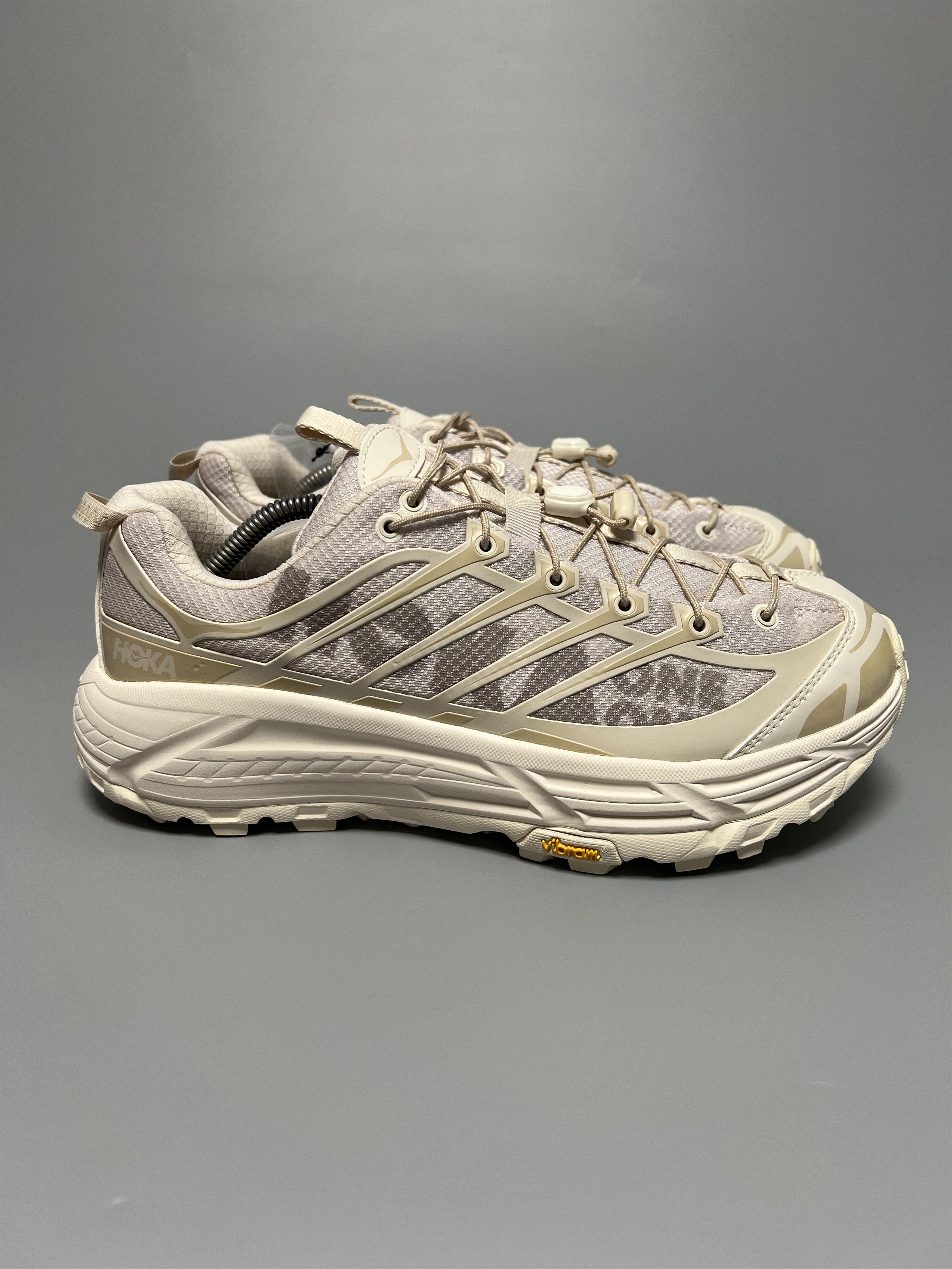 Hoka One One U Mafate Three 2 Hiking Trail Running Shoes in Beige, Men's (Size 10)