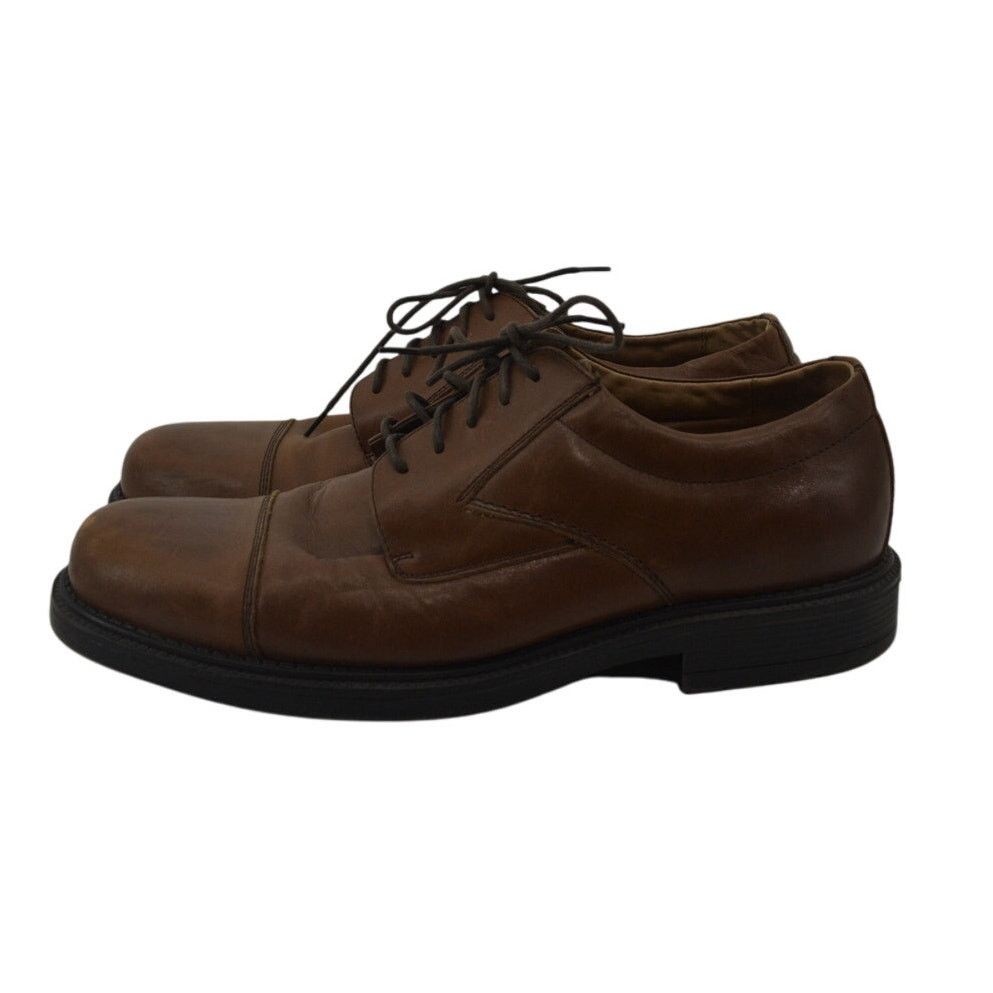 Other Borelli Brown Men's Oxford Lace Up Leather Round Toe Size 11 Size US 11 / EU 44 - 1 Thumbnail