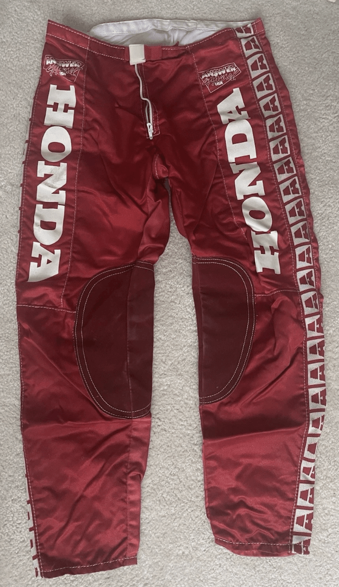 Japanese Brand Answer Racing Honda 1980s Motocross Pants Size US 30 / EU 46 - 1 Thumbnail