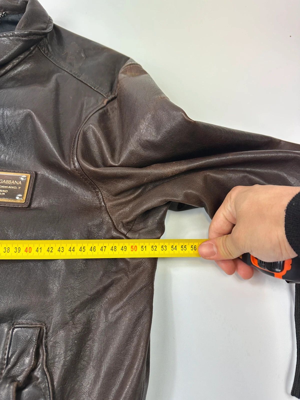 Dolce & Gabbana Dolce & Gabbana 00’s Patinated Brown Leather Jacket Size US L / EU 52-54 / 3 - 16 Thumbnail