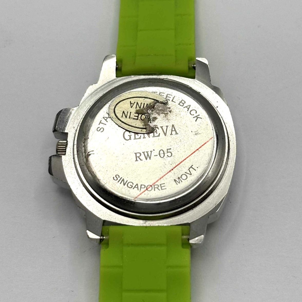 Geneva Green & Silver Men's Watch Size ONE SIZE - 5 Thumbnail