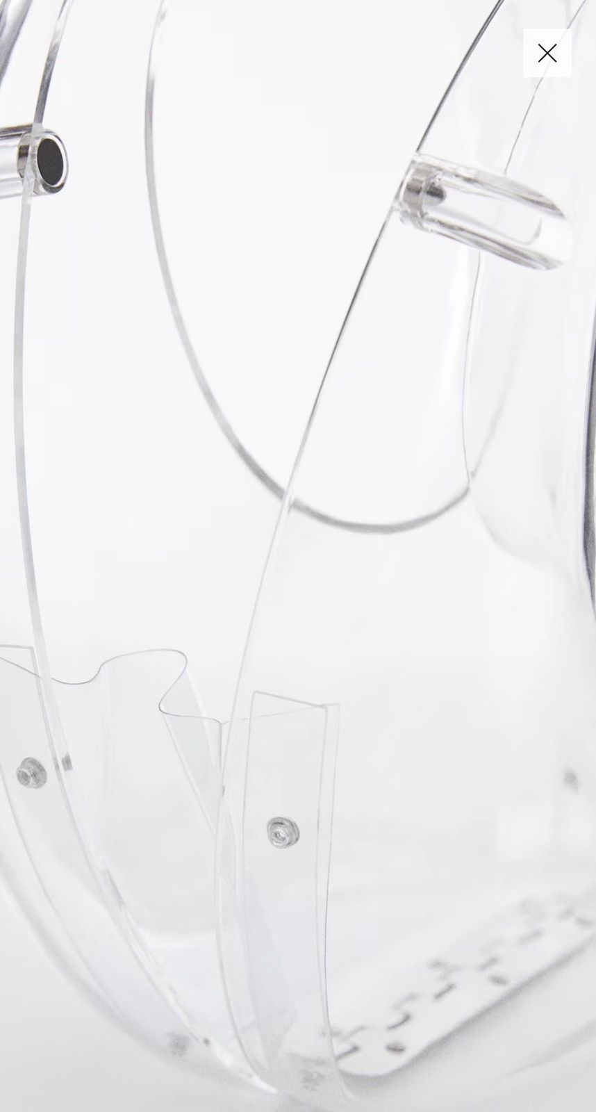 Mango Brand New Transparent hand bag Size ONE SIZE - 3 Thumbnail
