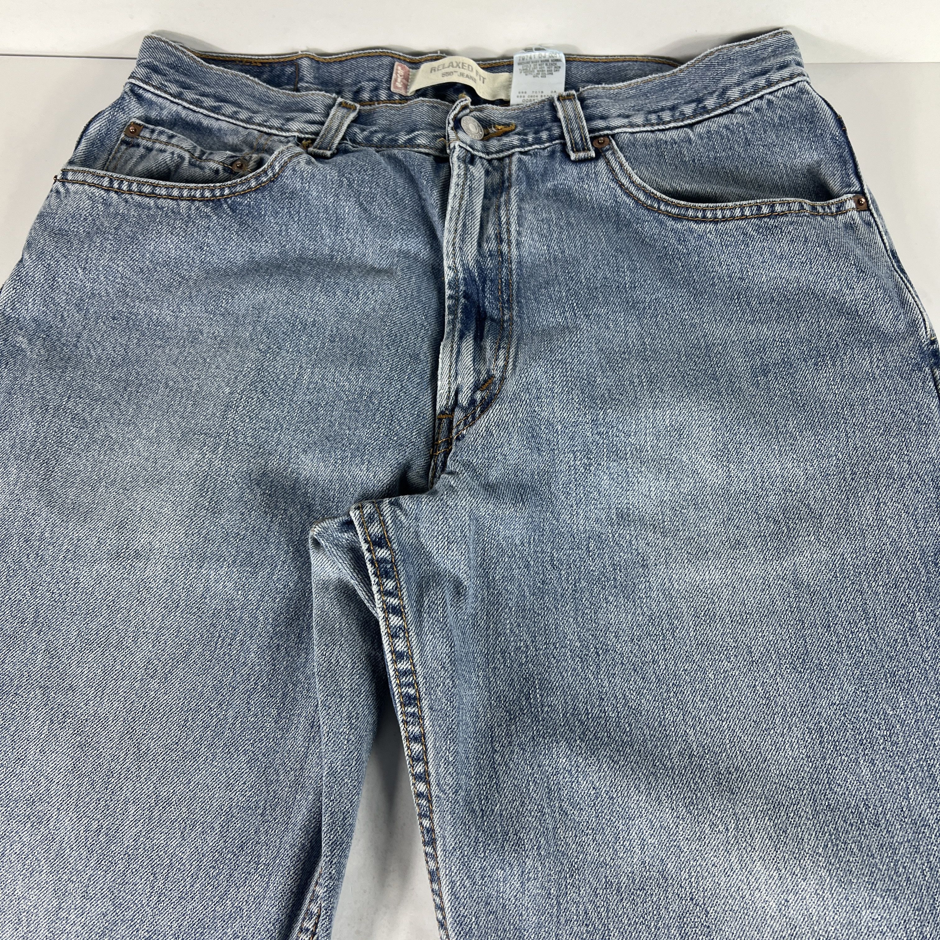 Levi's × Vintage Y2K Levi's Jeans 550 Relaxed Blue Faded Denim Size US 32 / EU 48 - 4 Thumbnail