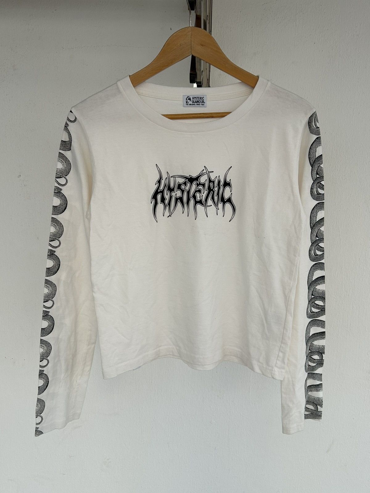 Hysteric Glamour Hysteric Glamour Longsleeve Snake Sleeve White Size US S / EU 44-46 / 1 - 1 Thumbnail