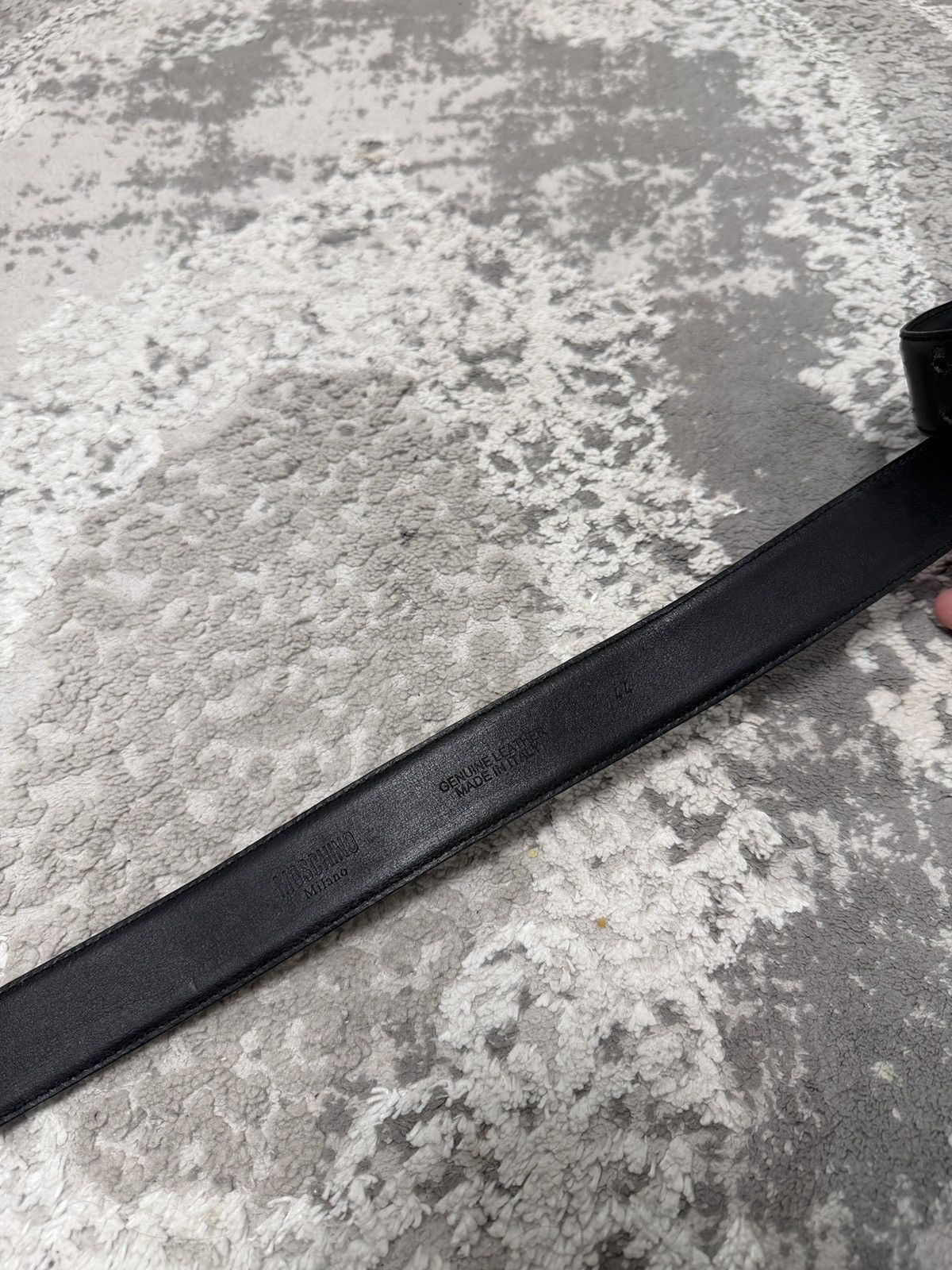 Moschino Black Moschino belt metal logo autentic Size 34 - 8 Thumbnail