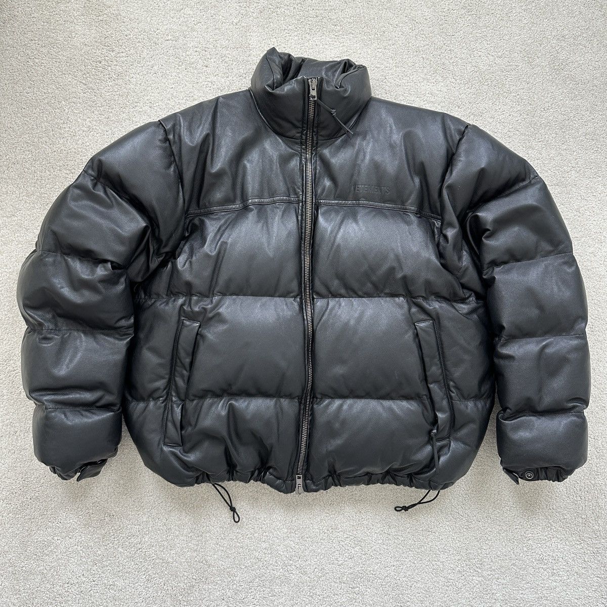 Vetements LEATHER PUFFER JACKET Size US XS / EU 42 / 0 - 1 Thumbnail