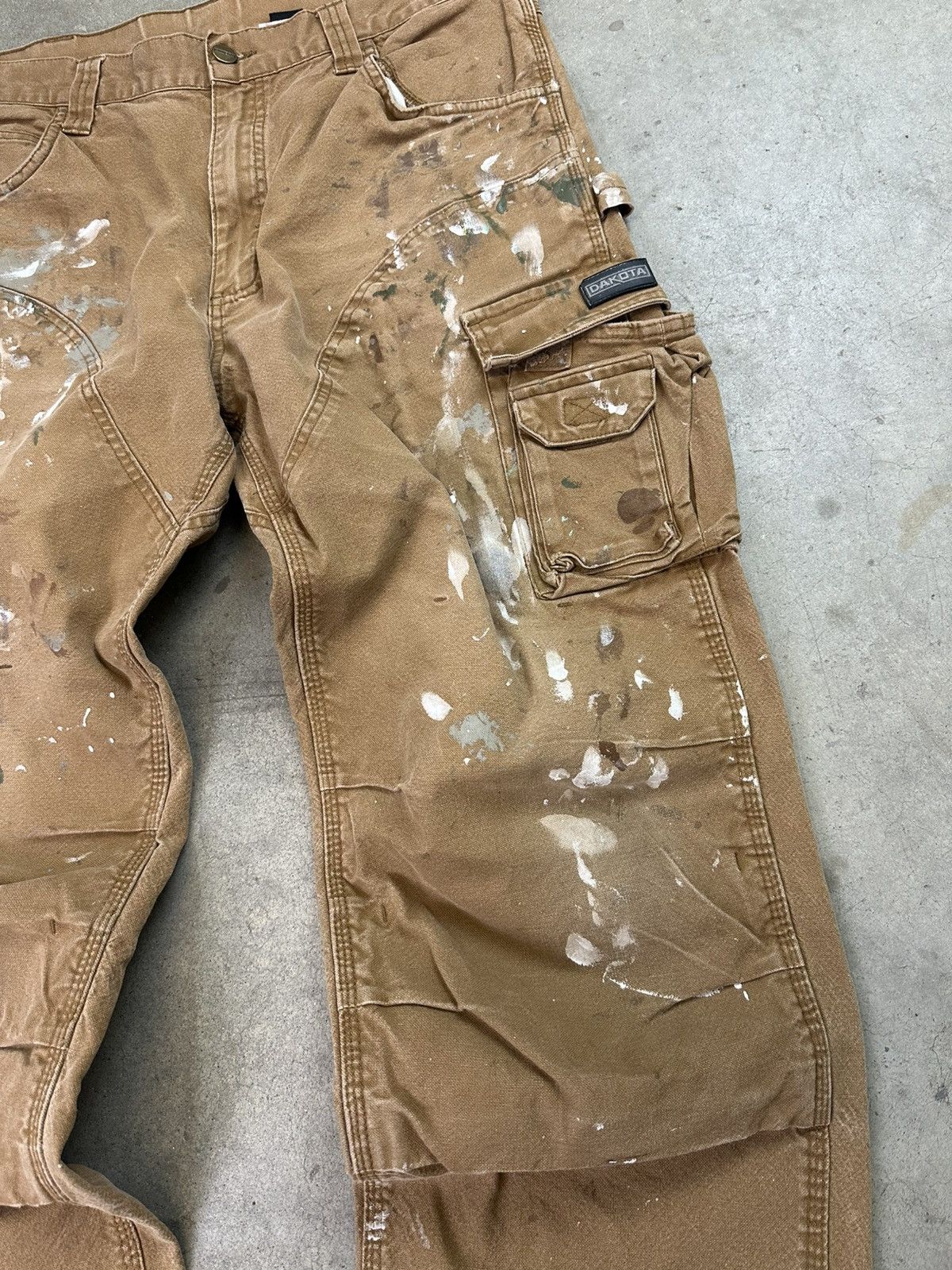 Dakota Grizzly Vintage Dakota Double Knee Painter Work Pants 35" Size US 35 - 5 Thumbnail