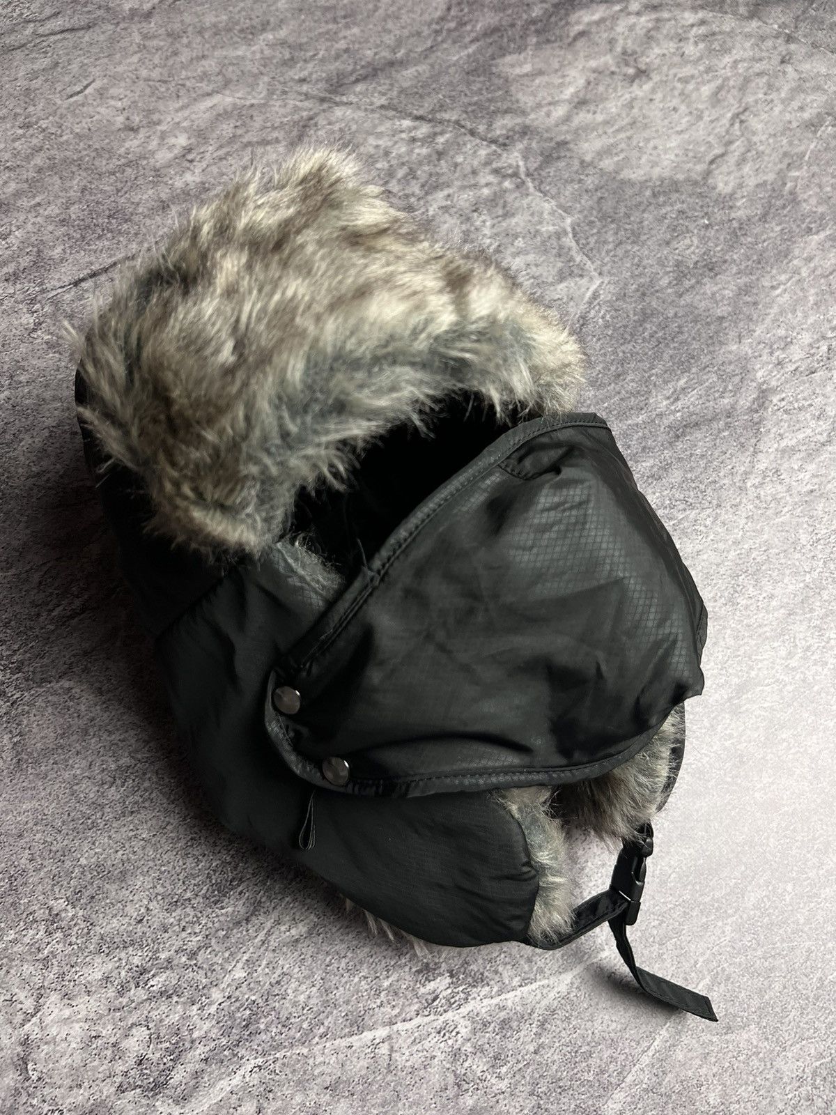 Japanese Brand Y2K nylon faux fur trapper hat with mask Japan style hat Size ONE SIZE - 6 Thumbnail