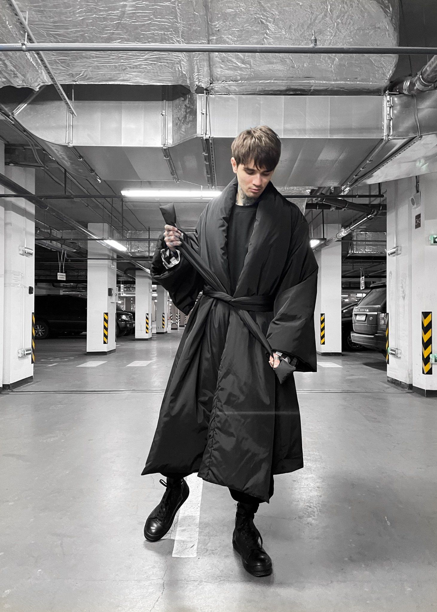 Bat Norton INSULATED JACKET KIMONO OVERSIZE. BLACK Size US L / EU 52-54 / 3 - 2 Thumbnail