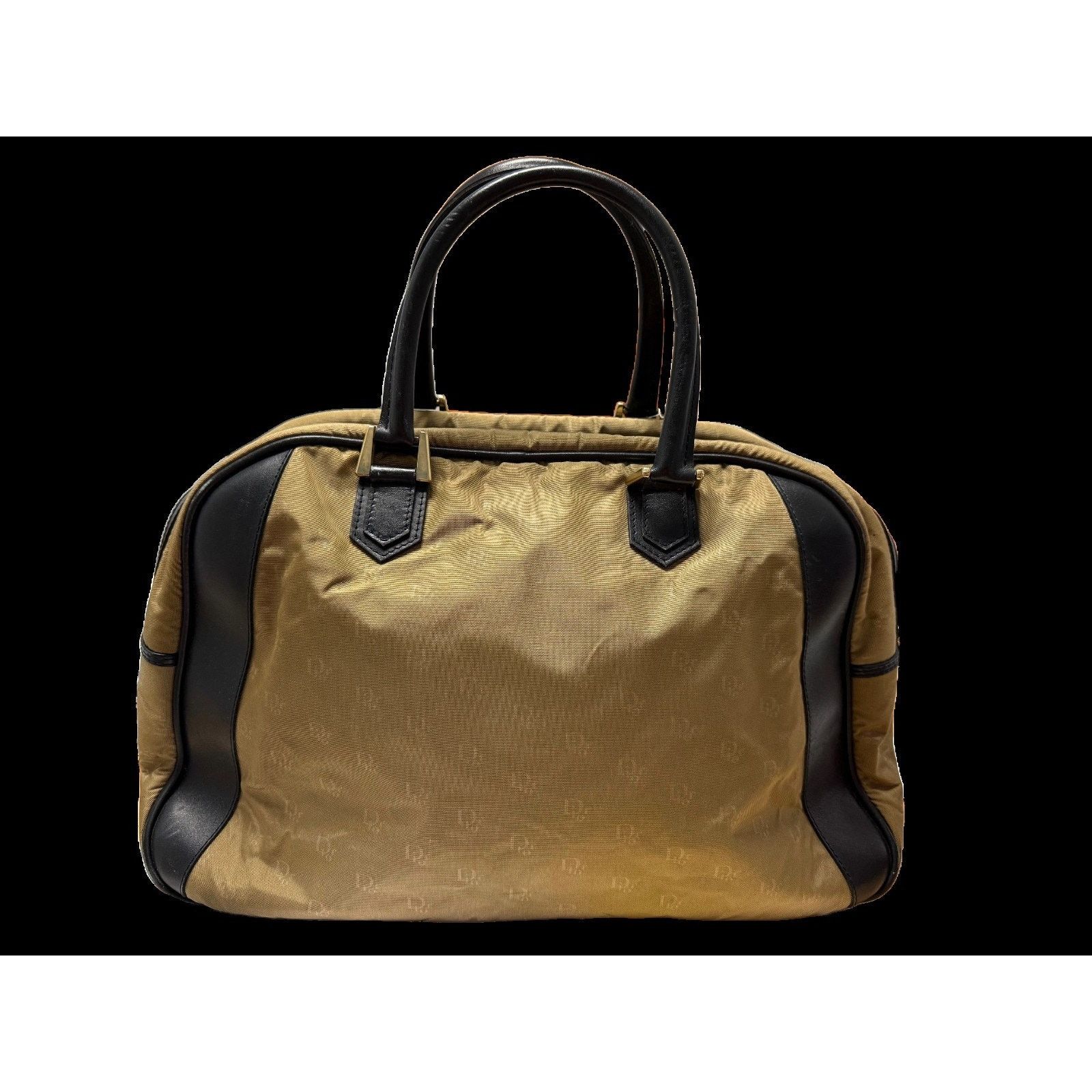 Dior DIOR Boston Duffle Bag | Logo | Nylon Khaki | Travel | COA Size ONE SIZE - 2 Thumbnail