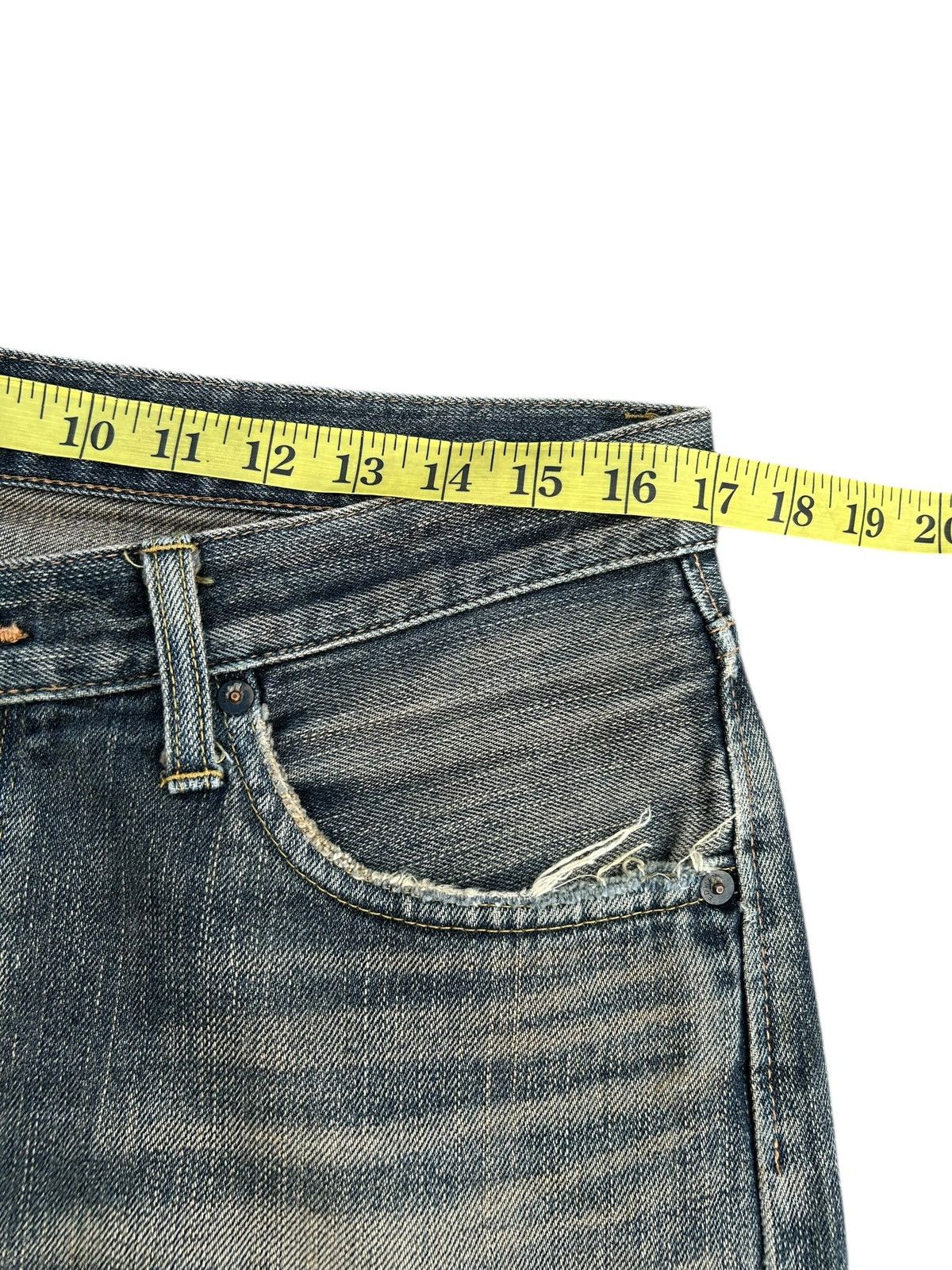 Kapital Vintage Edwin 505z Selvedge Rusty Distressed Denim Jeans Size US 34 / EU 50 - 17 Thumbnail