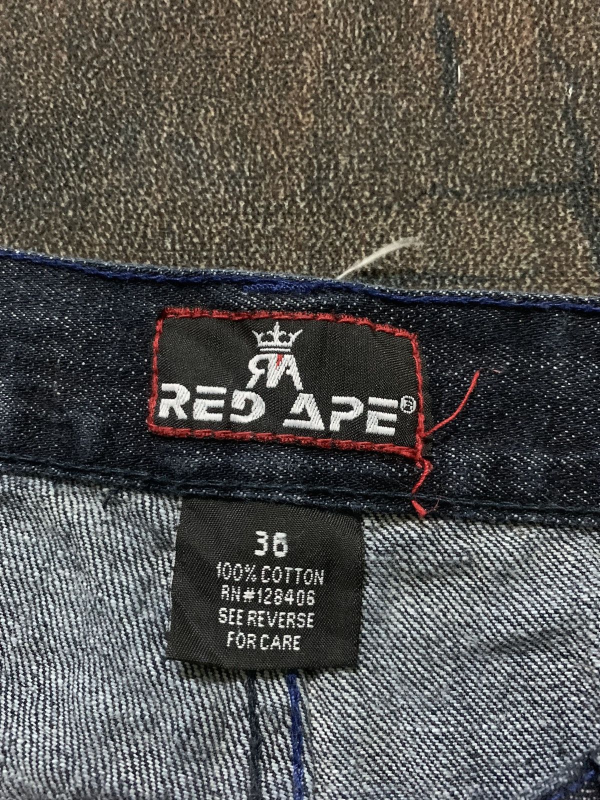 Affliction × JNCO CRAZY BAGGY red ape jeans with sick backhit Size US 36 / EU 52 - 5 Thumbnail