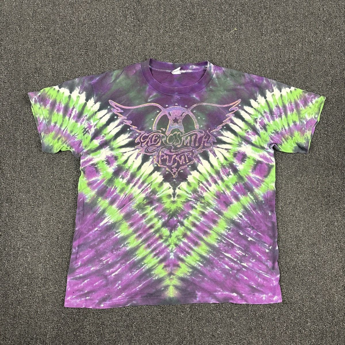 Aerosmith 90s Aerosmith Pump Tour Rock Grunge Single Stitch Tie Dye Size US L / EU 52-54 / 3 - 1 Thumbnail