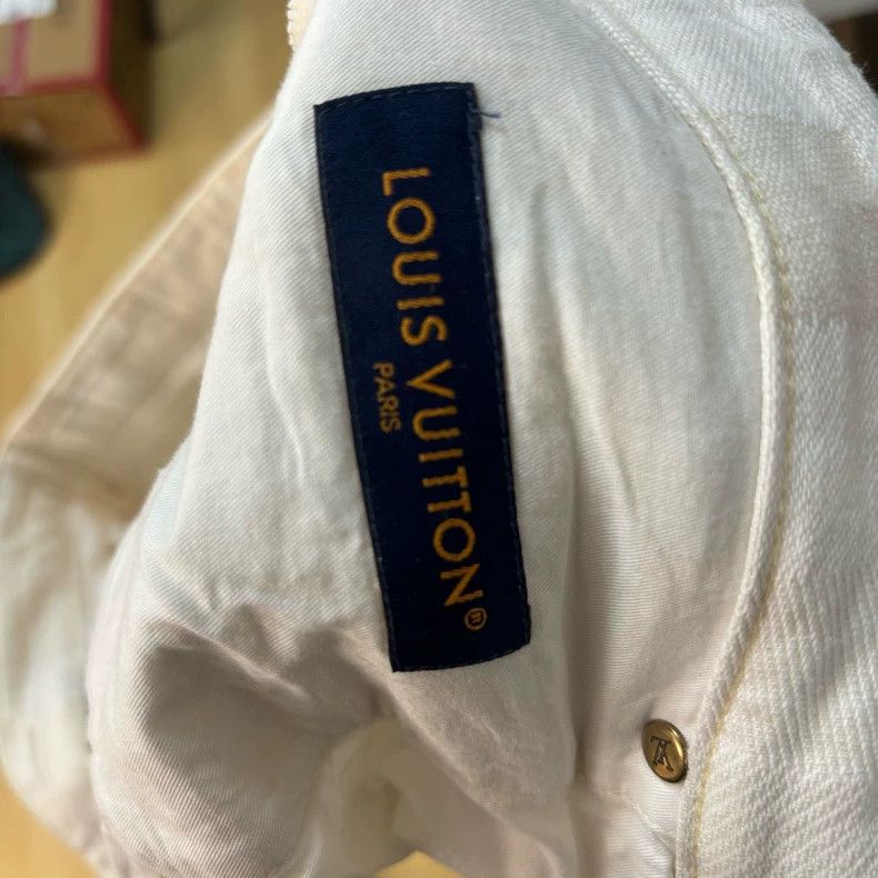 Louis Vuitton Louis Vuitton Plaid jacquard mid-rise straight leg jeans Size US 33 - 4 Thumbnail