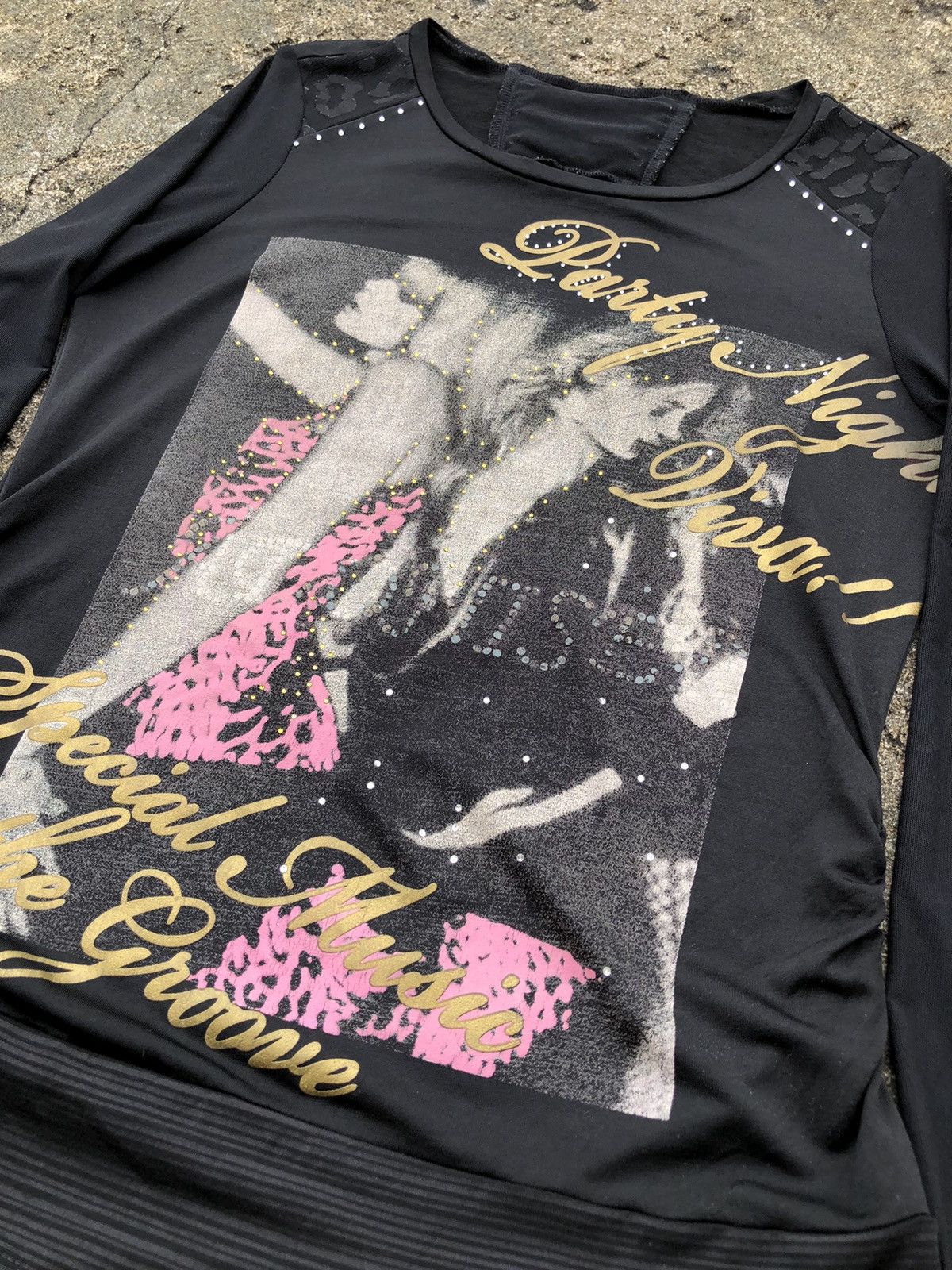 Japanese Brand Japanese Poem, Diamond, Transparent Mesh & Leopard Details Size M / US 6-8 / IT 42-44 - 14 Thumbnail