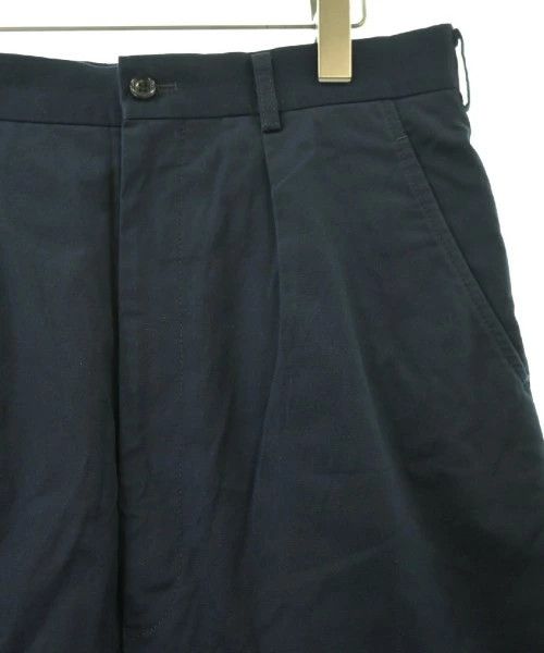 Comme des Garcons Homme Chino Pants Cotton Zipper Plain Wide Design Navy Blue Size US 32 / EU 48 - 4 Thumbnail