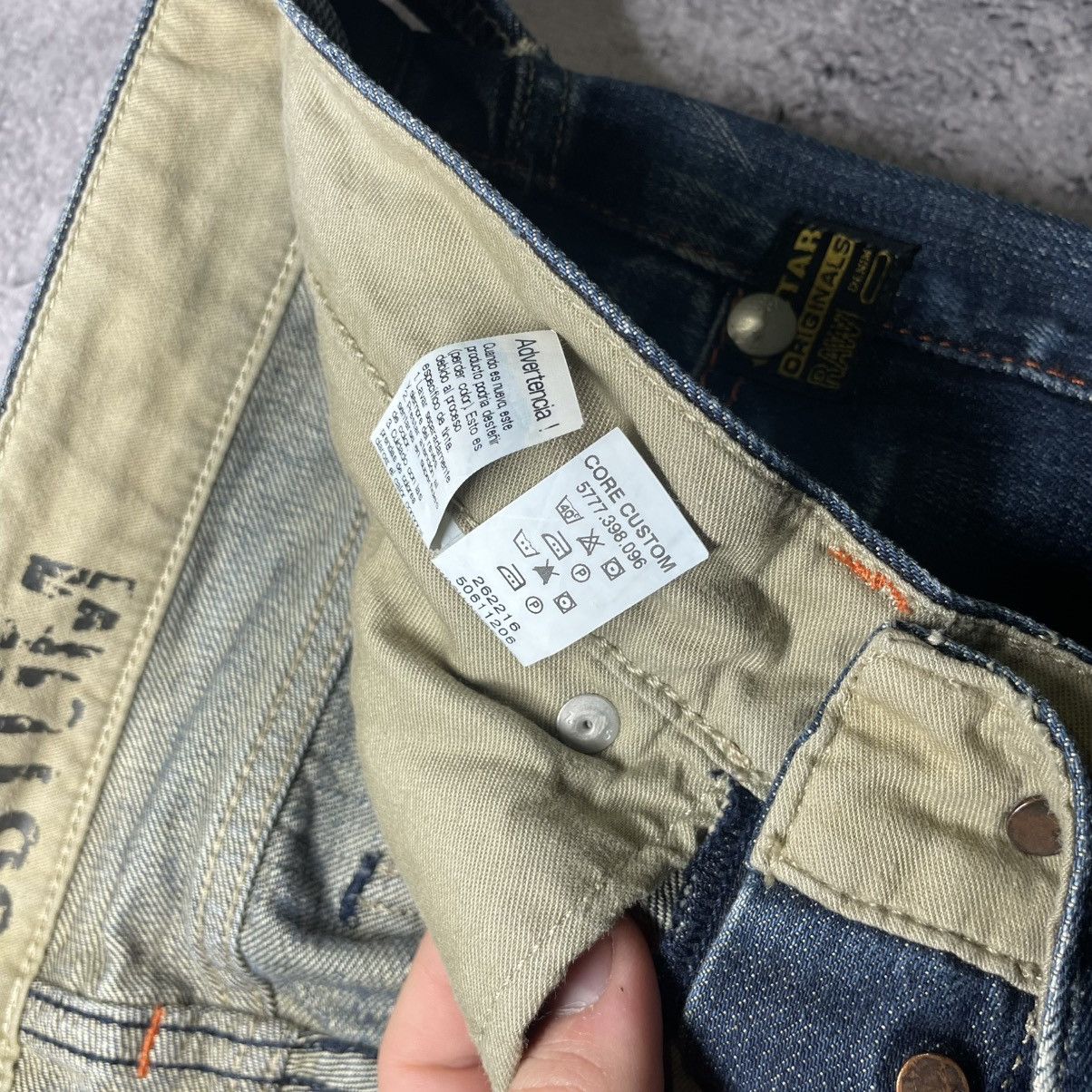 G-Star × If Six Was Nine × Japanese Brand Crazy Vintage G-star Faded Distressed Rare Jeans Size US 33 - 13 Thumbnail