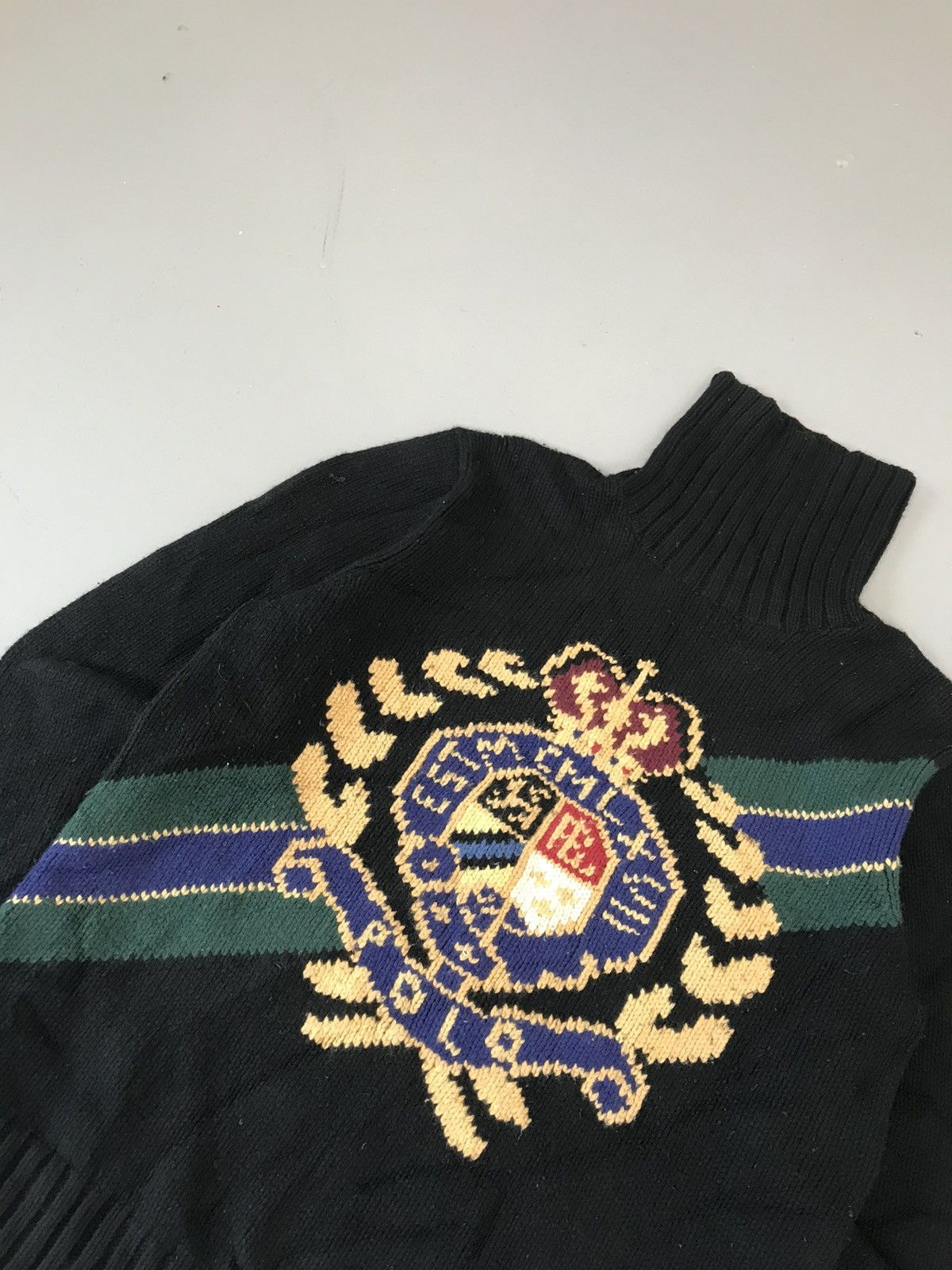 Designer × Polo Ralph Lauren Vintage polo Ralph Lauren crest wool turtleneck Size US L / EU 52-54 / 3 - 3 Thumbnail