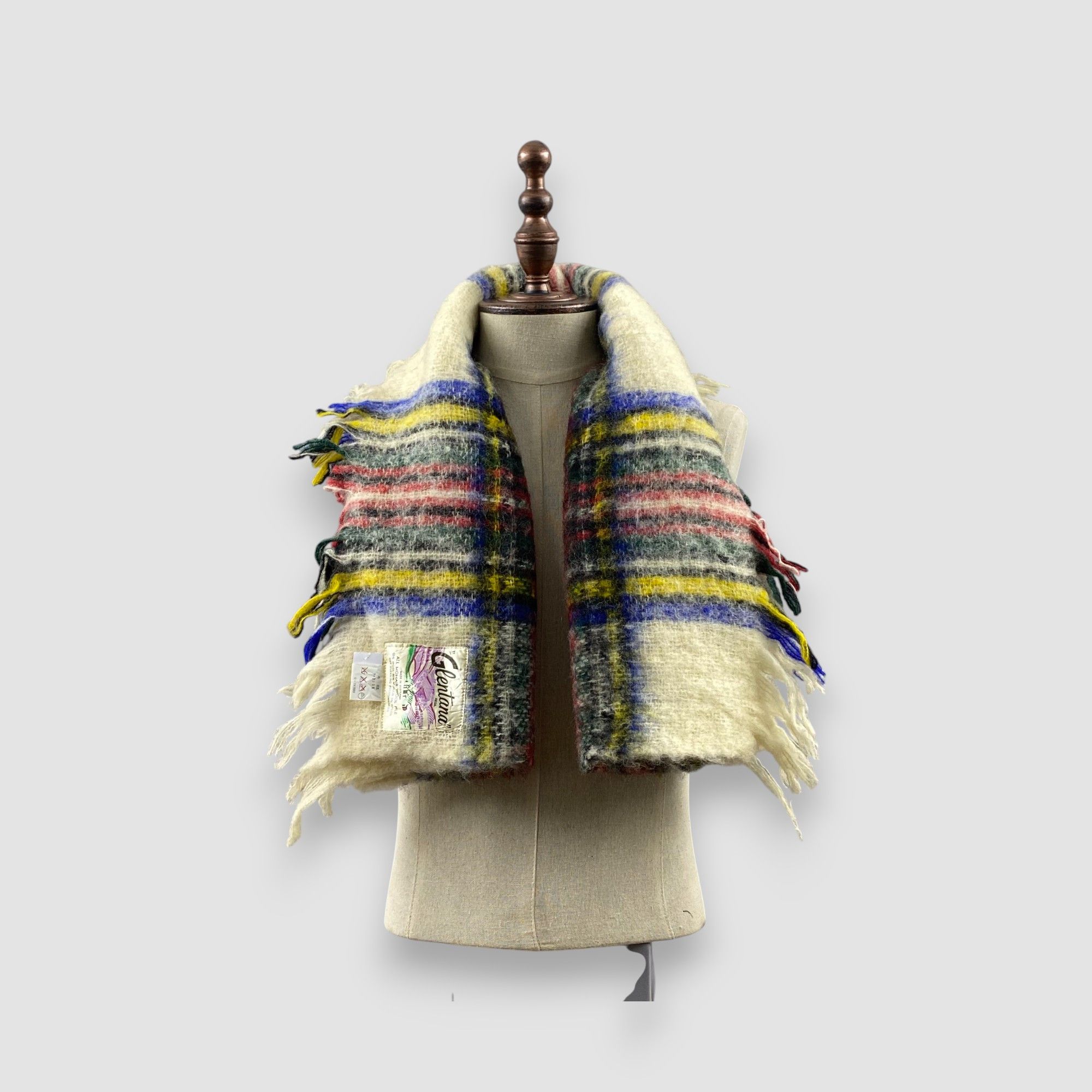 Vintage Glentana Scarf Muffler Wool Mohair Scarves