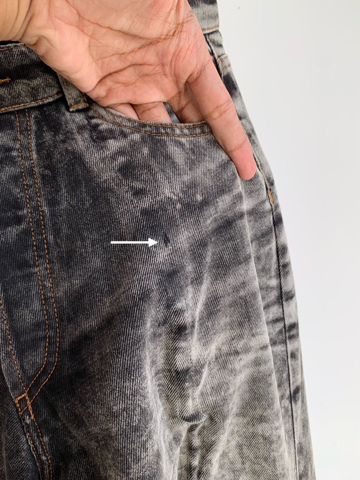 Y/Project Y/Project Metal Wire Wide Leg Jeans Size US 26 / EU 42 - 10 Thumbnail