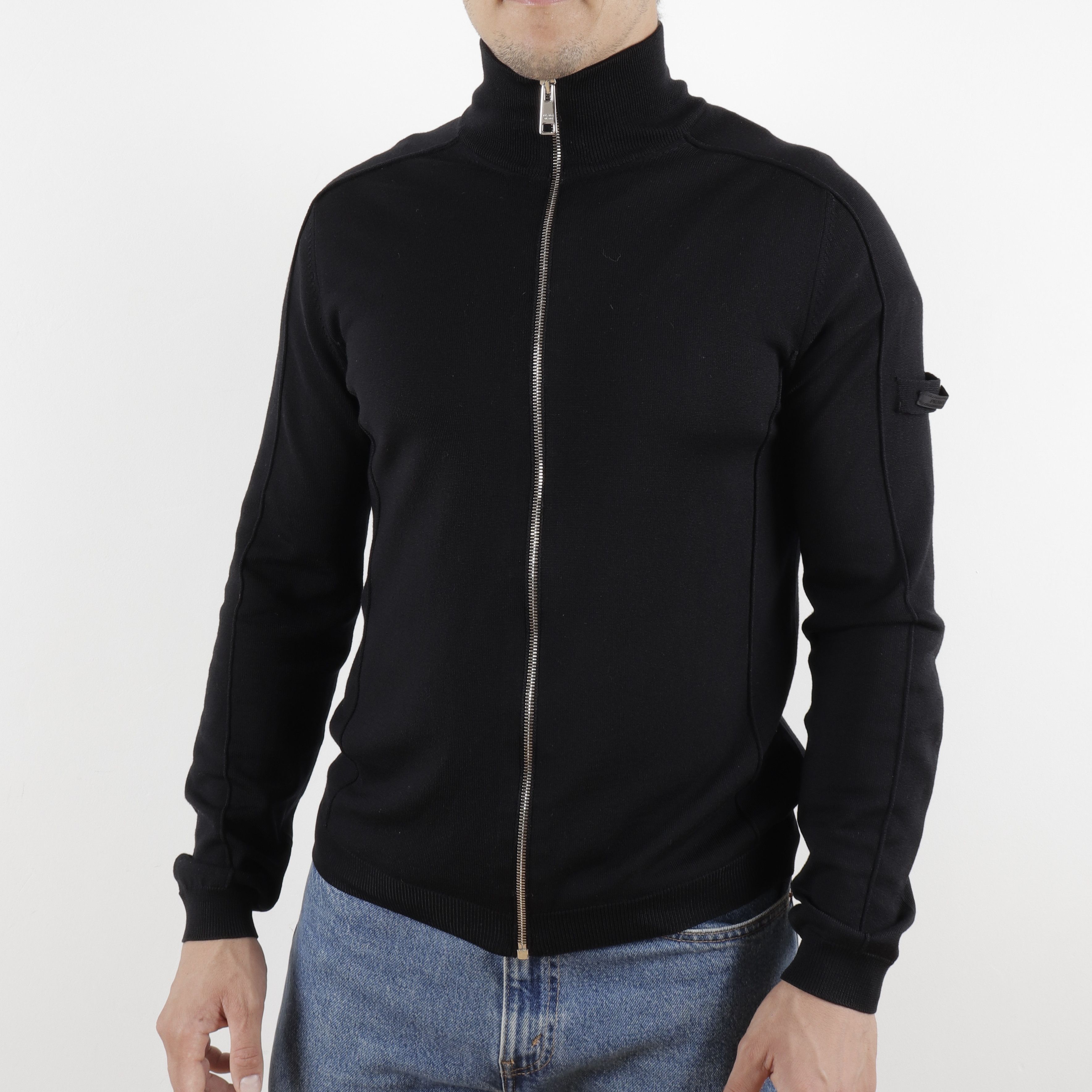 Prada PRADA Wool Black Zippered Jacket Size US S / EU 44-46 / 1 - 2 Thumbnail