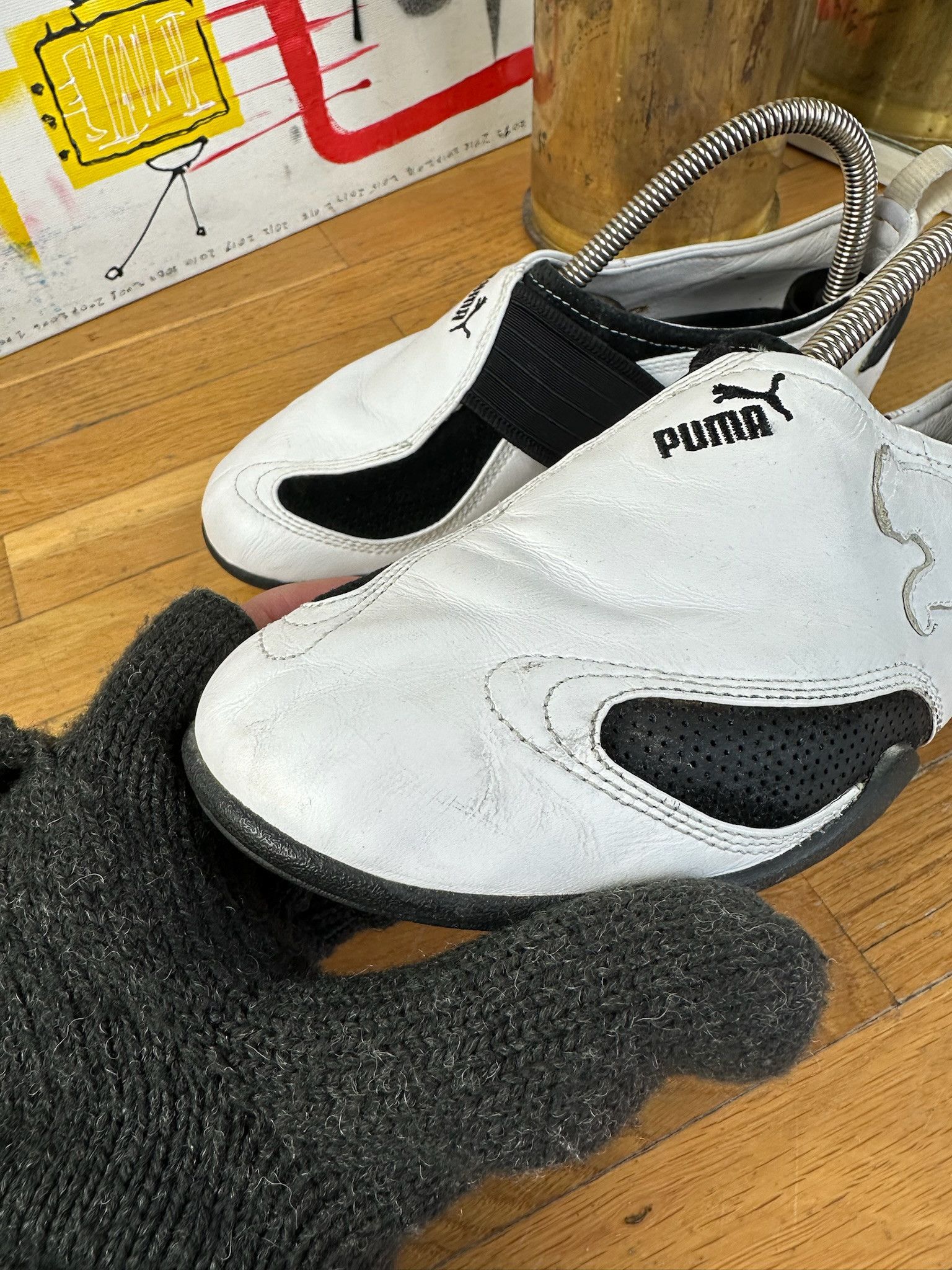 Puma Vintage 2000s Puma Ripple Slip-On Sneakers Size US 6.5 / IT 36.5 - 11 Thumbnail