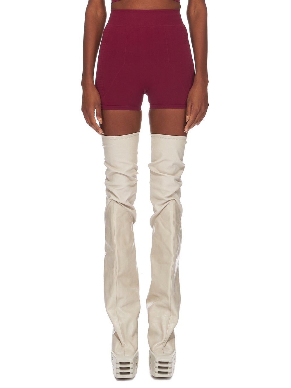 Rick Owens o1y0126 Short in Burgundy Size 27" / US 4 / IT 40 - 1 Thumbnail