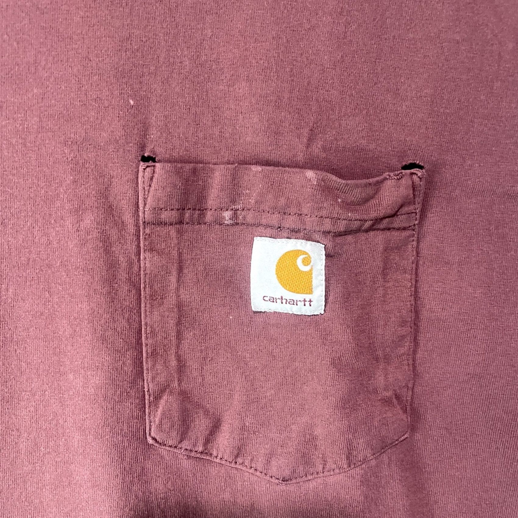 Carhartt Carhartt Shirt Mens XL Burgundy Pocket Short Sleeve Heavyweight Work Size US XL / EU 56 / 4 - 4 Thumbnail