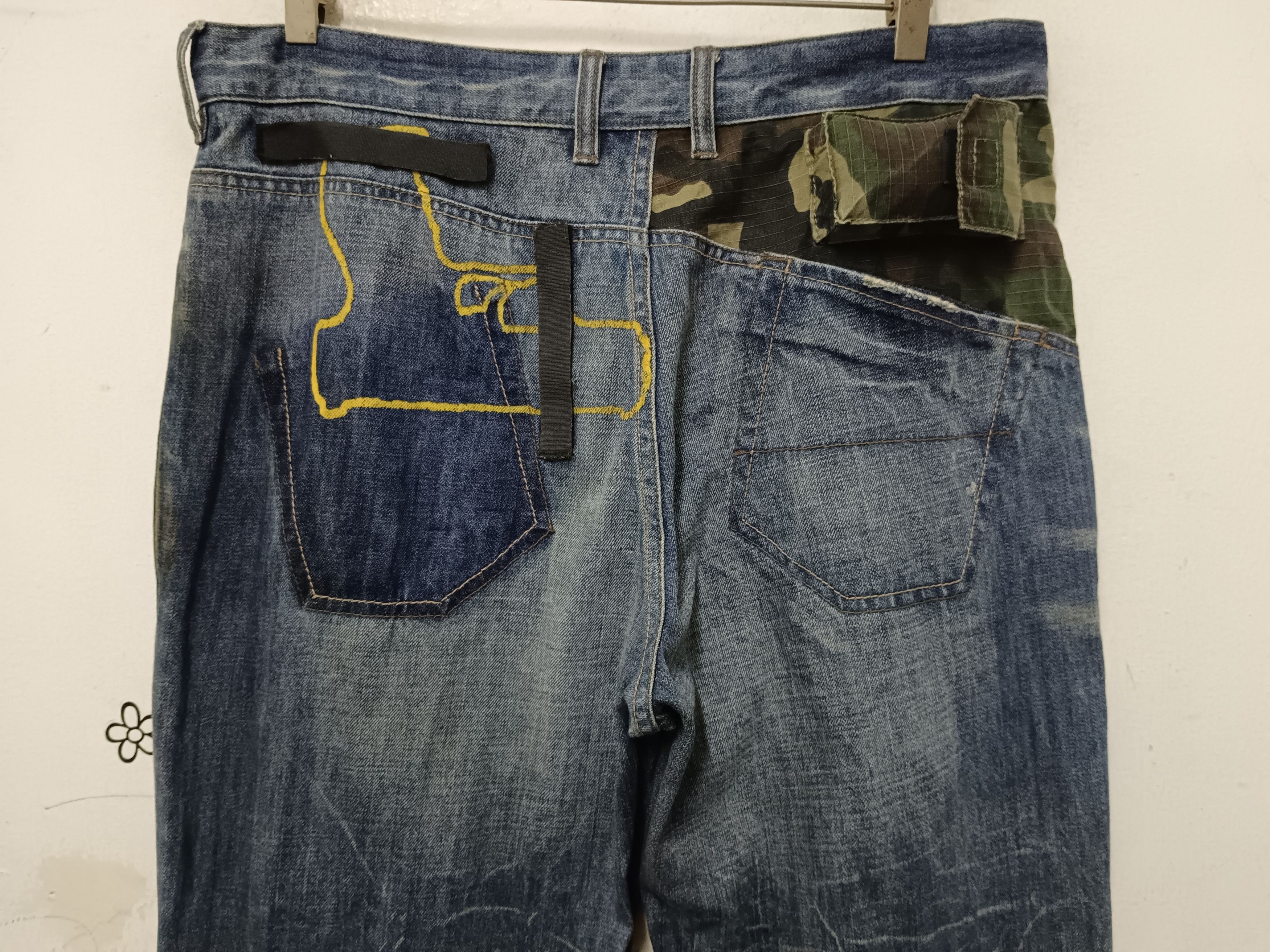 Fiberops × Japanese Brand Vintage Fiberops Tactical Flared Jeans Size US 34 / EU 50 - 8 Thumbnail