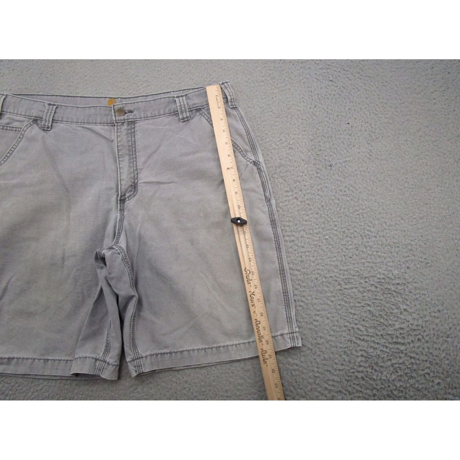 Carhartt Carhartt Shorts Mens 38 Cargo Workwear Gray 101167 039 Relaxed Canvas Cotton Pockets Vintage? No Size US 38 / EU 54 - 5 Thumbnail
