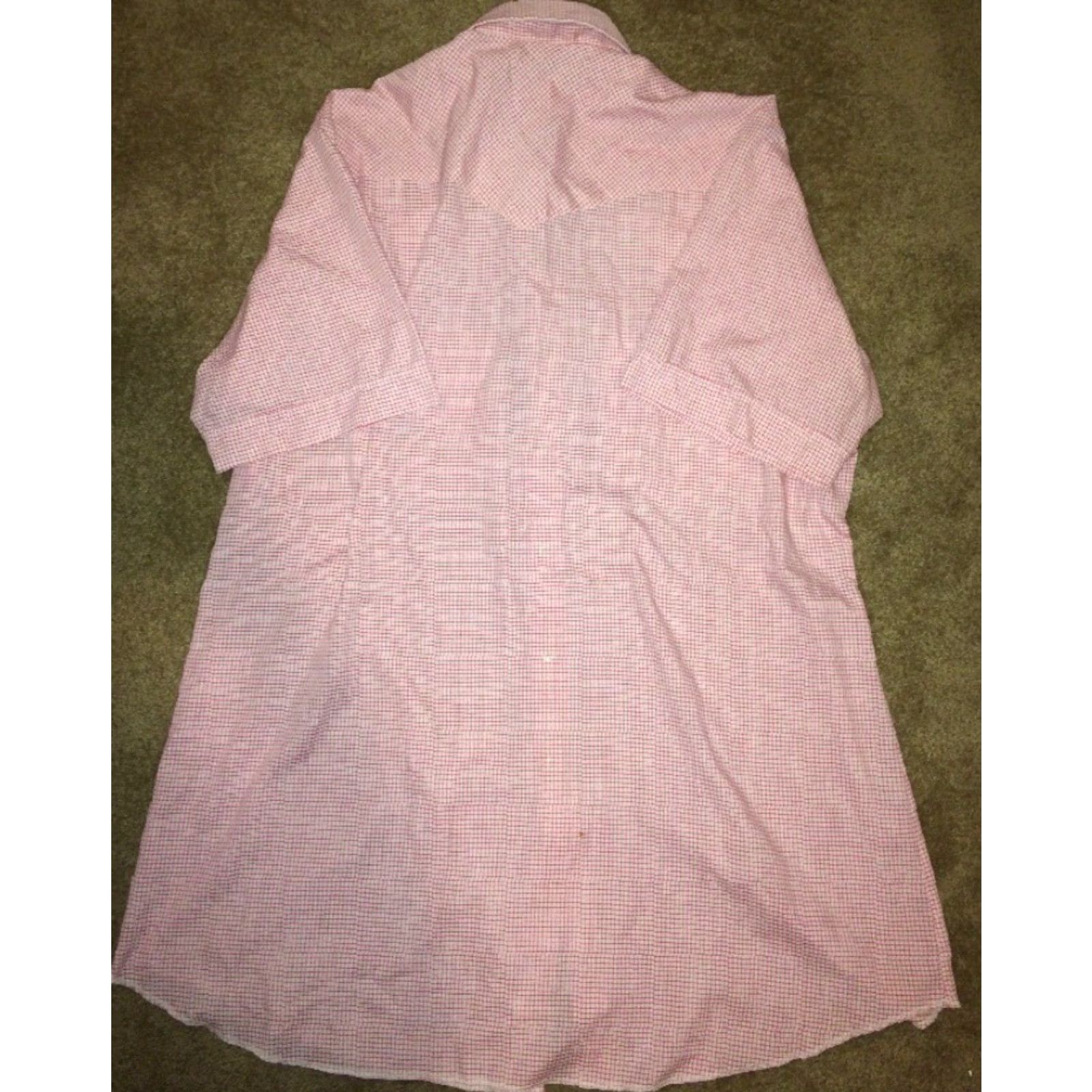 Vintage VINTAGE Miller Westernwear Shirt Gingham Style Button-Up Snap Button Mens Size 17 Short Sleeve Regular Men Size US XL / EU 56 / 4 - 4 Thumbnail