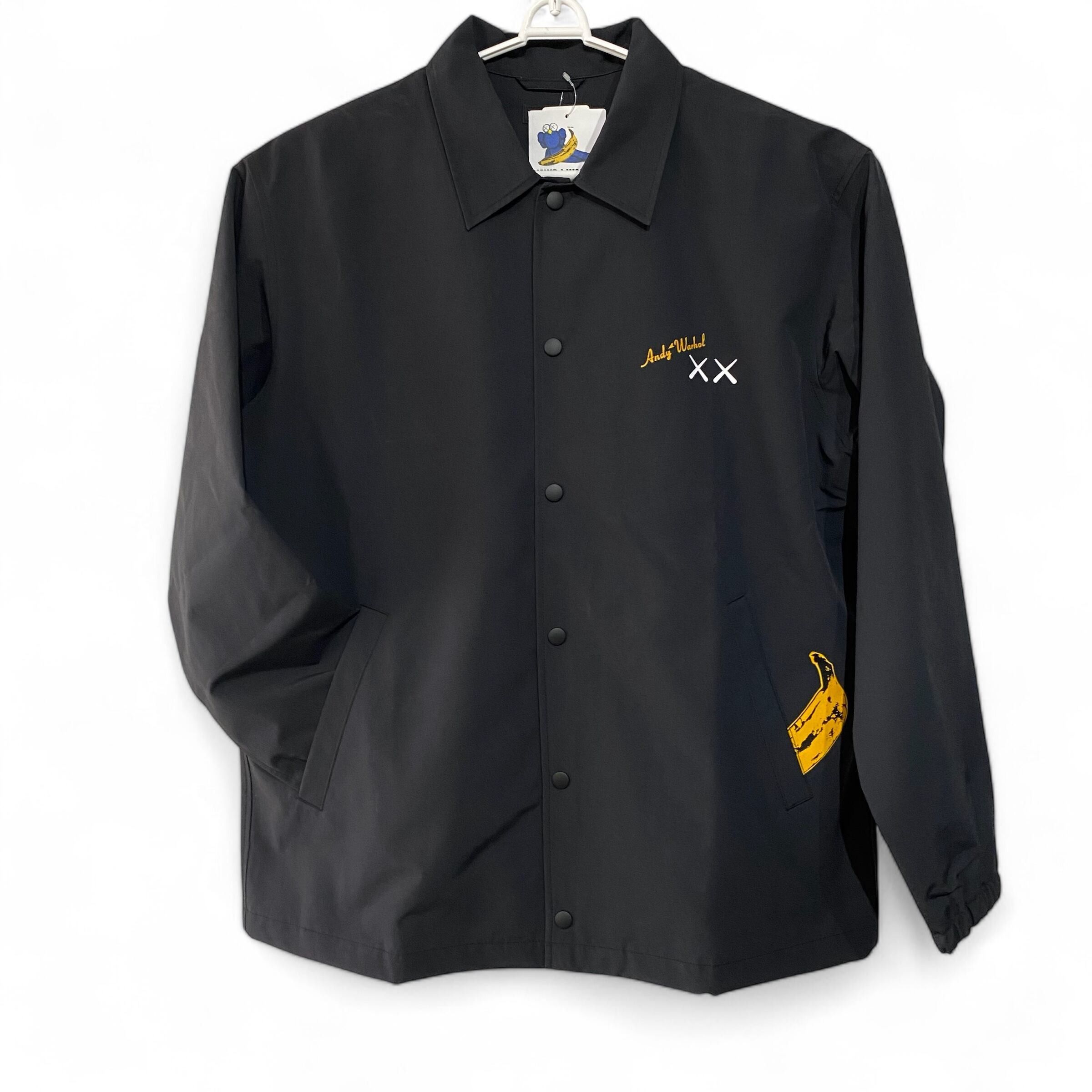 Andy Warhol × Kaws × Uniqlo KAWS + Warhol Coach Jacket Black Size US XL / EU 56 / 4 - 1 Thumbnail