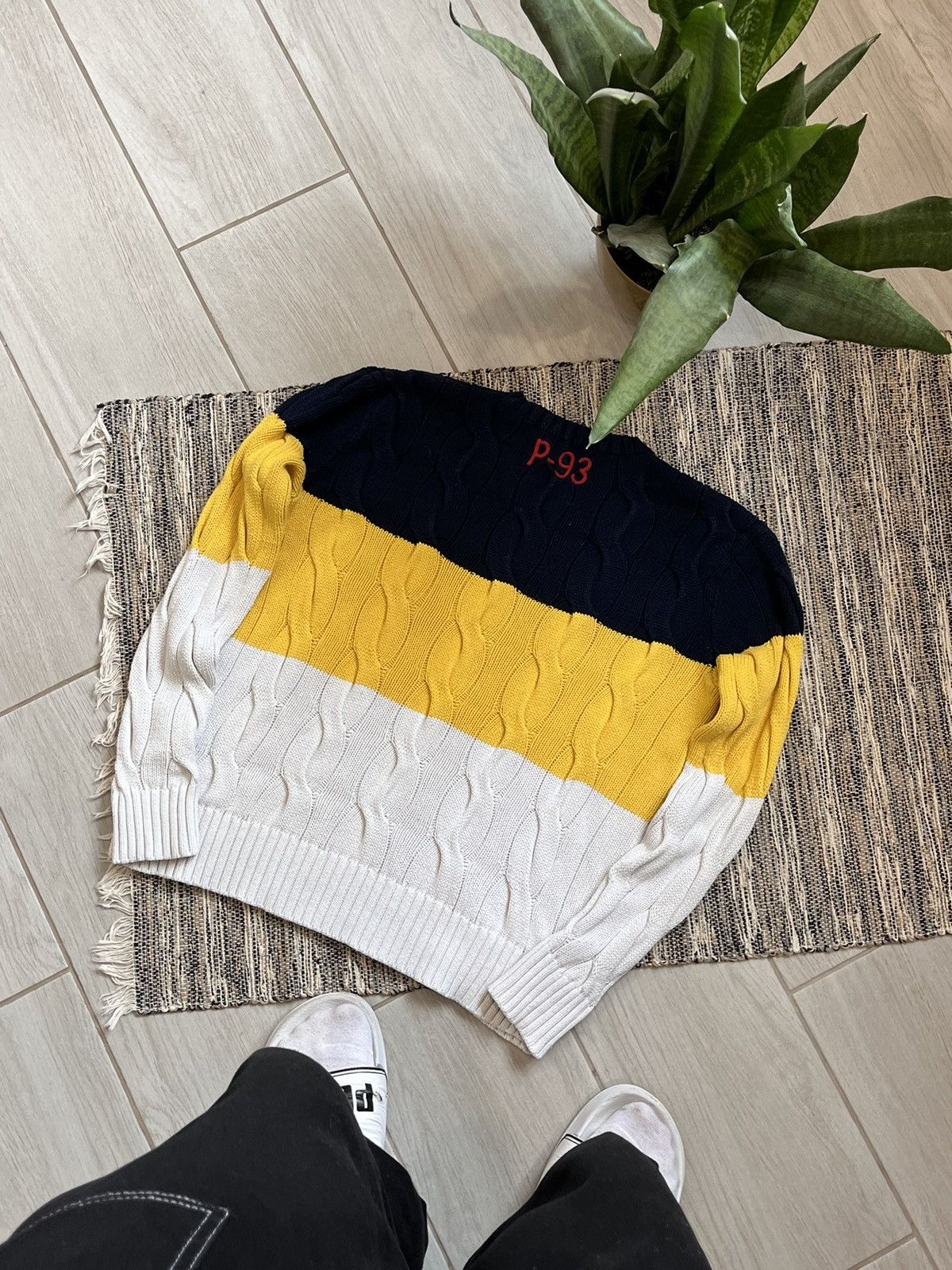 Polo Ralph Lauren × Vintage Polo Ralph Lauren Knit Cable Sweater RL-93 Size S / US 4 / IT 40 - 2 Thumbnail