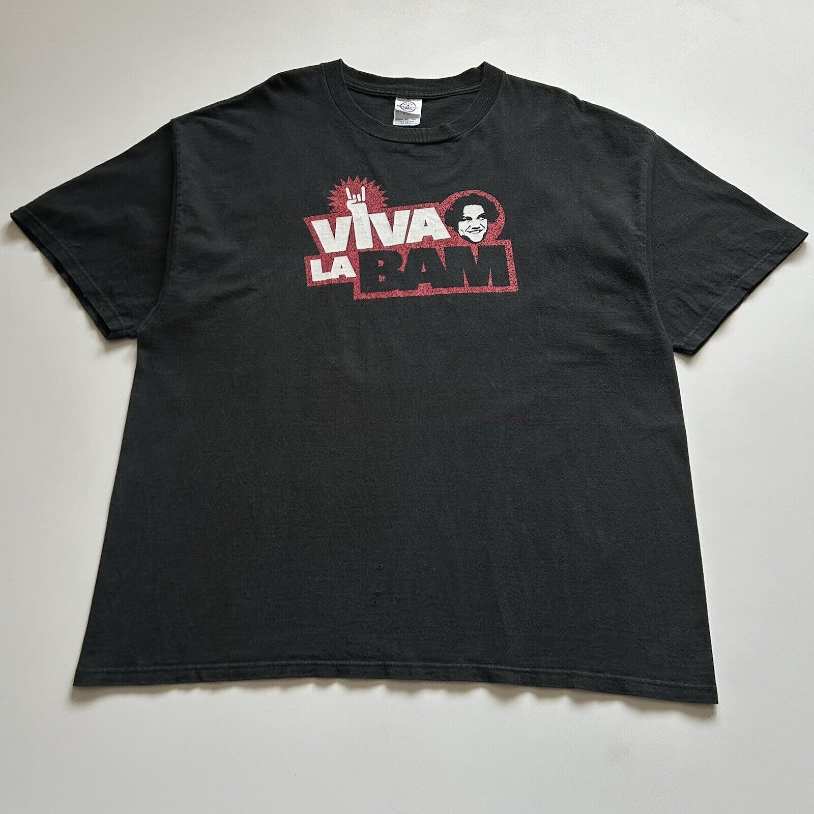 Mtv Vintage 2000s Viva La Bam MTV Graphic T Shirt XXL Black Rare Size US XXL / EU 58 / 5 - 1 Thumbnail
